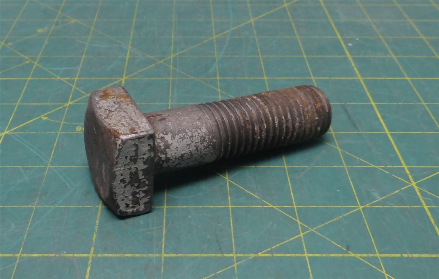 1"-8 x 3-1/2" Length Partially Threaded Square Head Oval Point Steel Screw