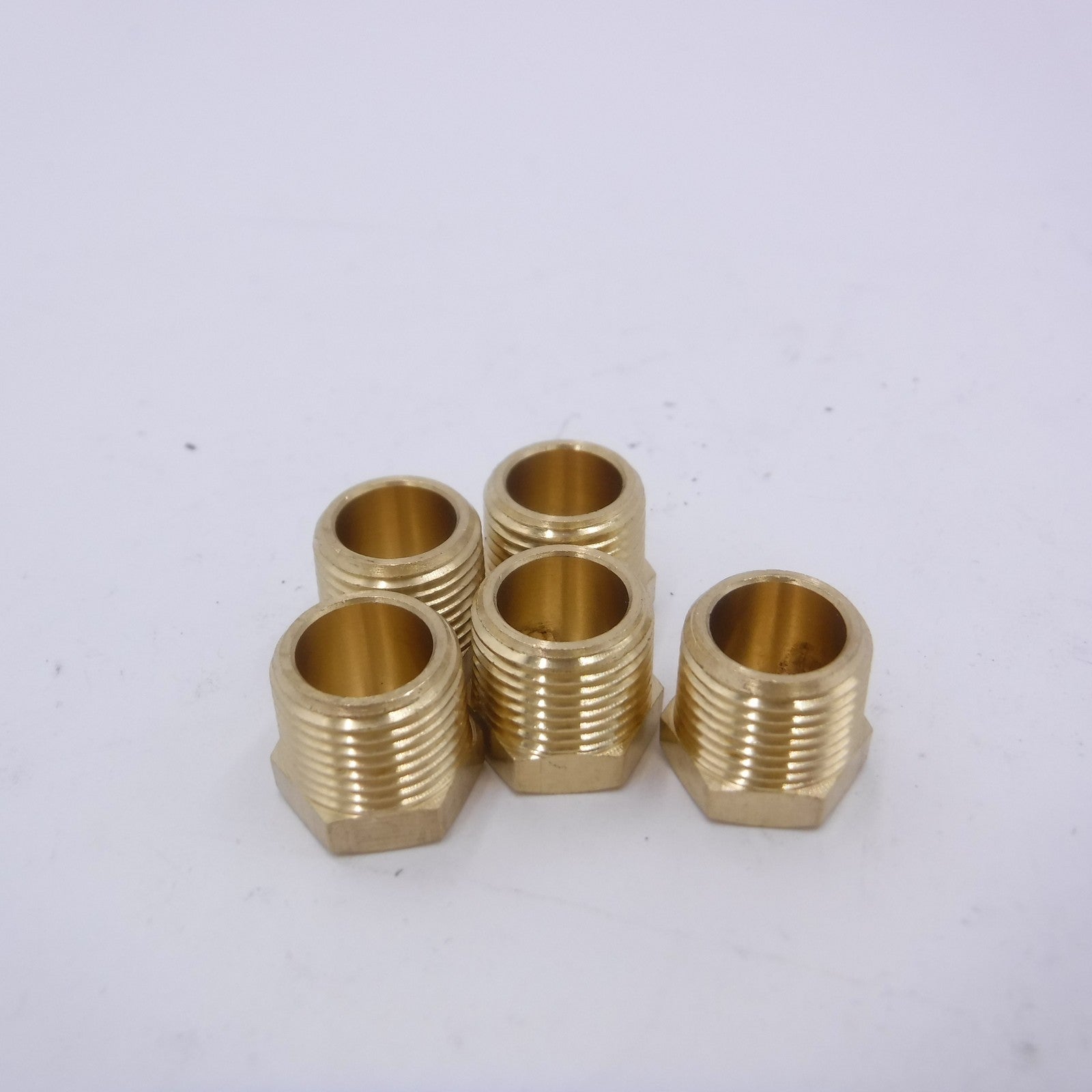 5 Pack 5/8" Male NPT Hex Head Hollow Body Plug