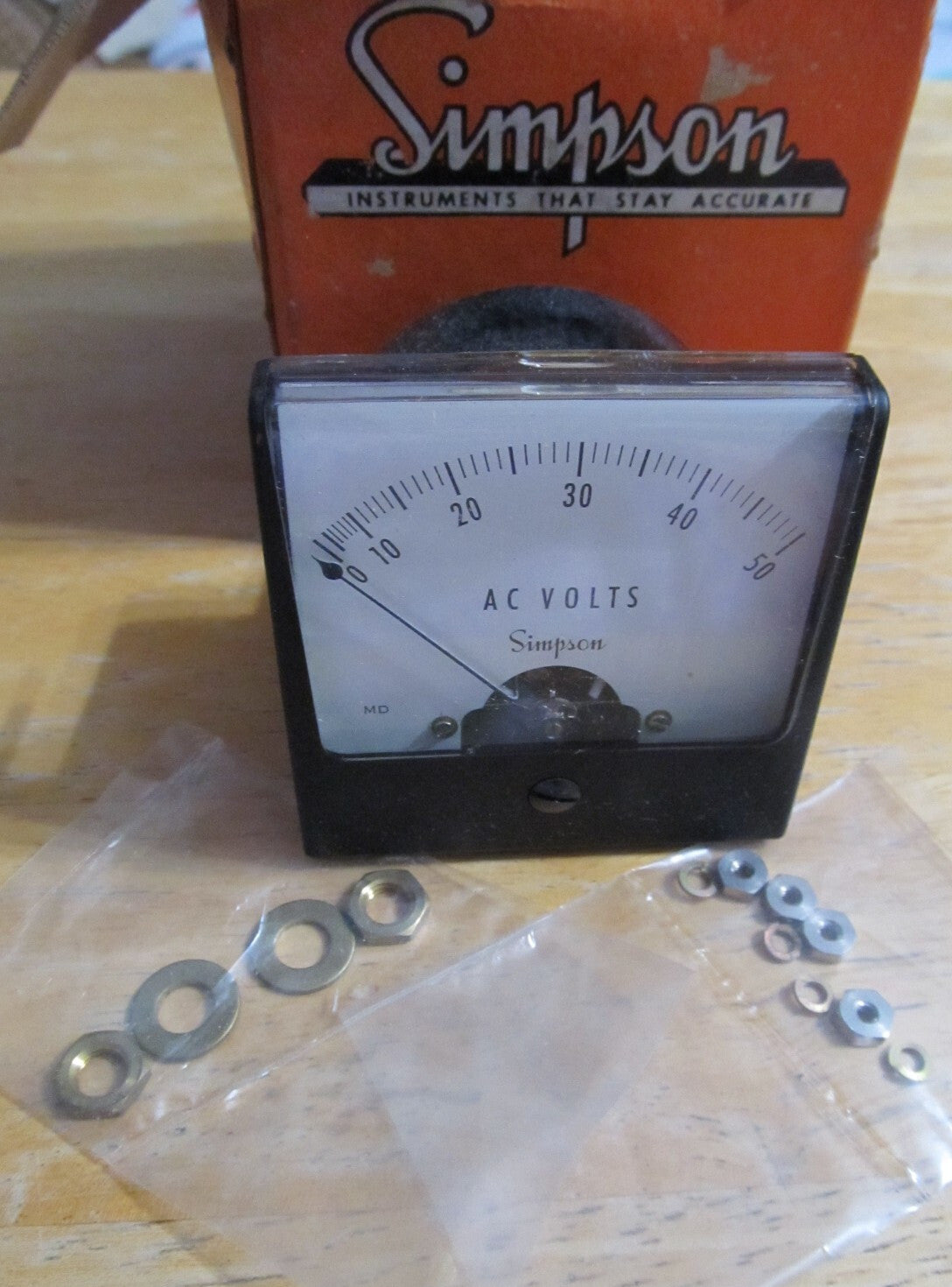 VINTAGE SIMPSON 9690 Model 1257,  0-50 AC AMPERES