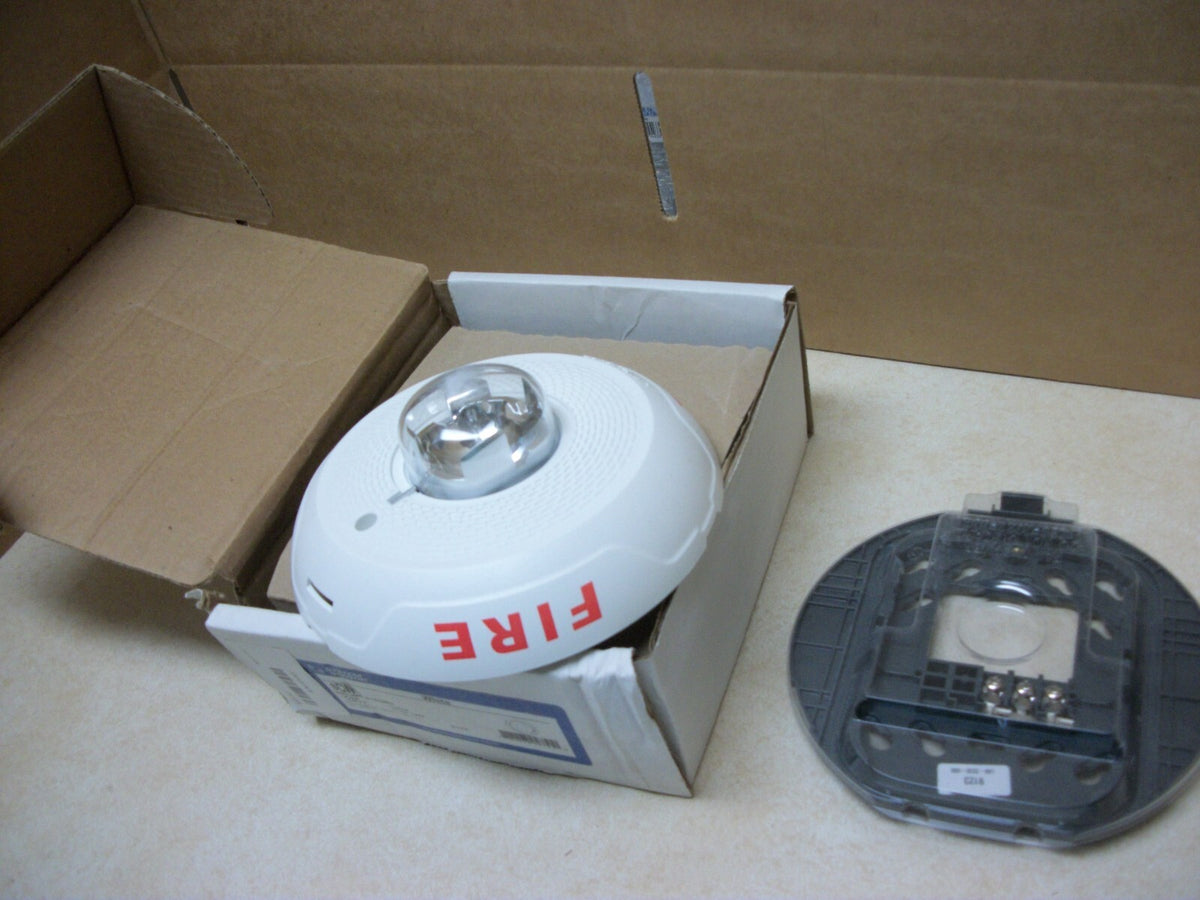 NEW SYSTEM SENSOR CEILING FIRE HORN STROBE MODEL PC2WL WHITE NOS – SPMX ...