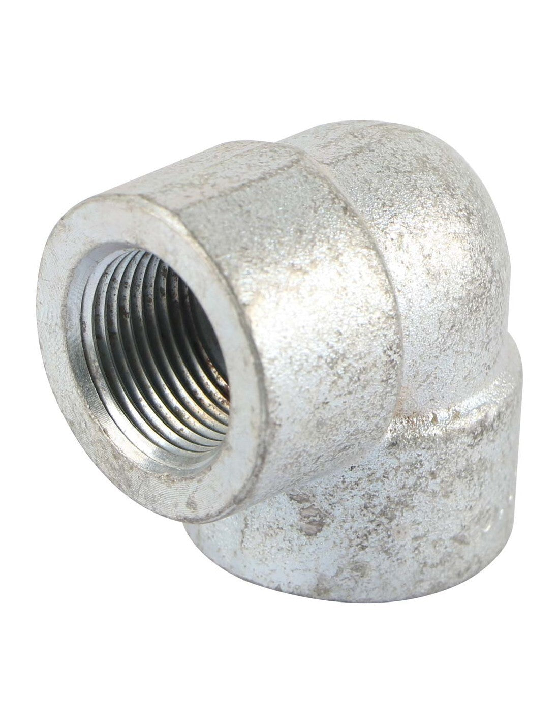 3/8" NPT 3000 lb. 90-Degree Elbow Galvanized A105 Forged Steel Pipe Fitting