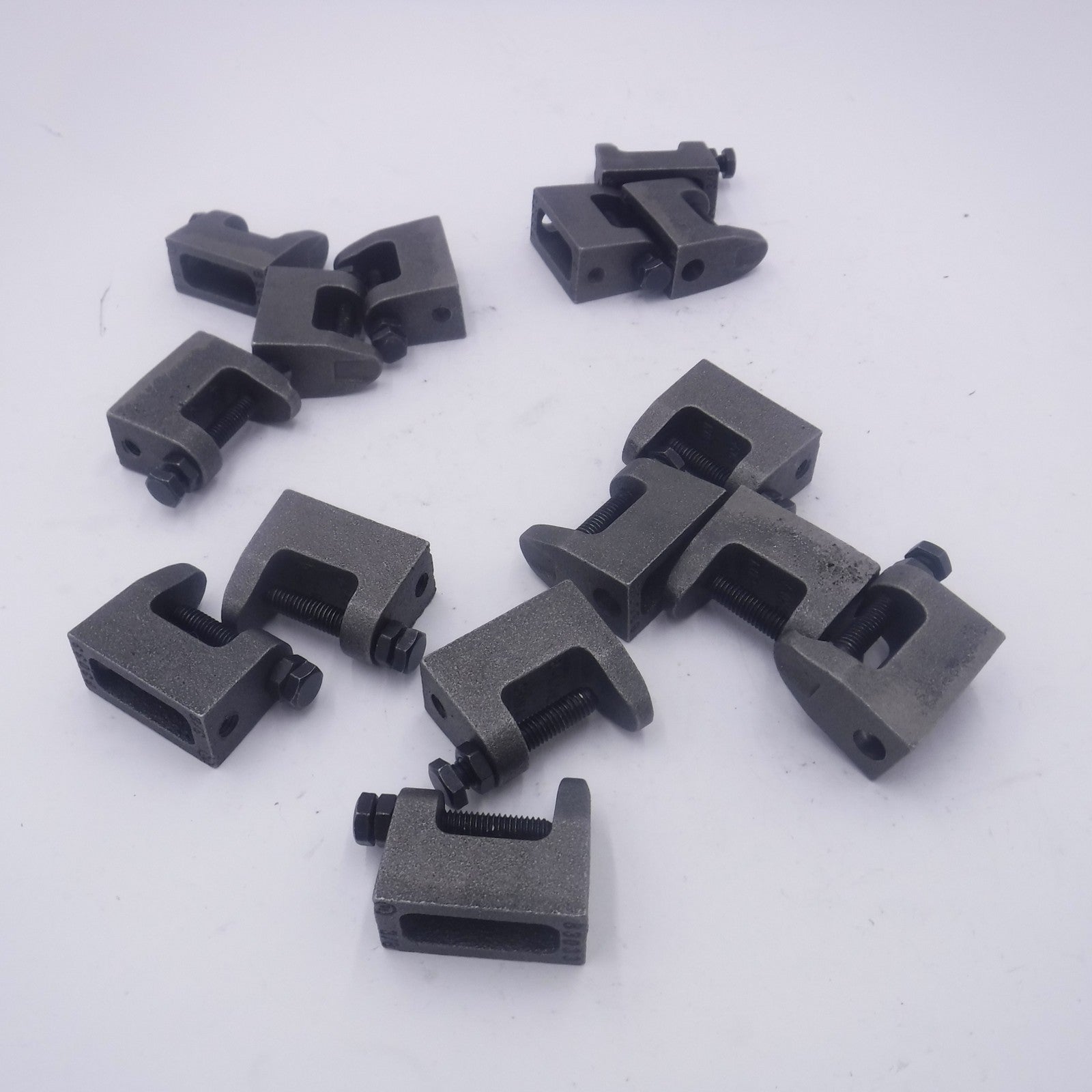15Pk Eaton B-Line B3033 Malleable Iron 1-1/4" Max Jaw 3/8" Rod Beam Clamp 500lbs