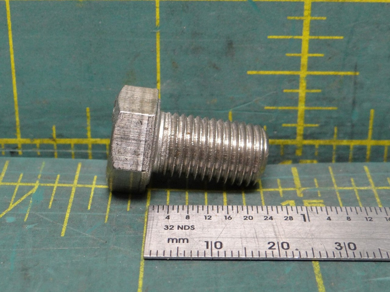 316 Stainless Steel Hex Head Screw 7/16-20 Thread x 3/4" Length x 5/8" Head