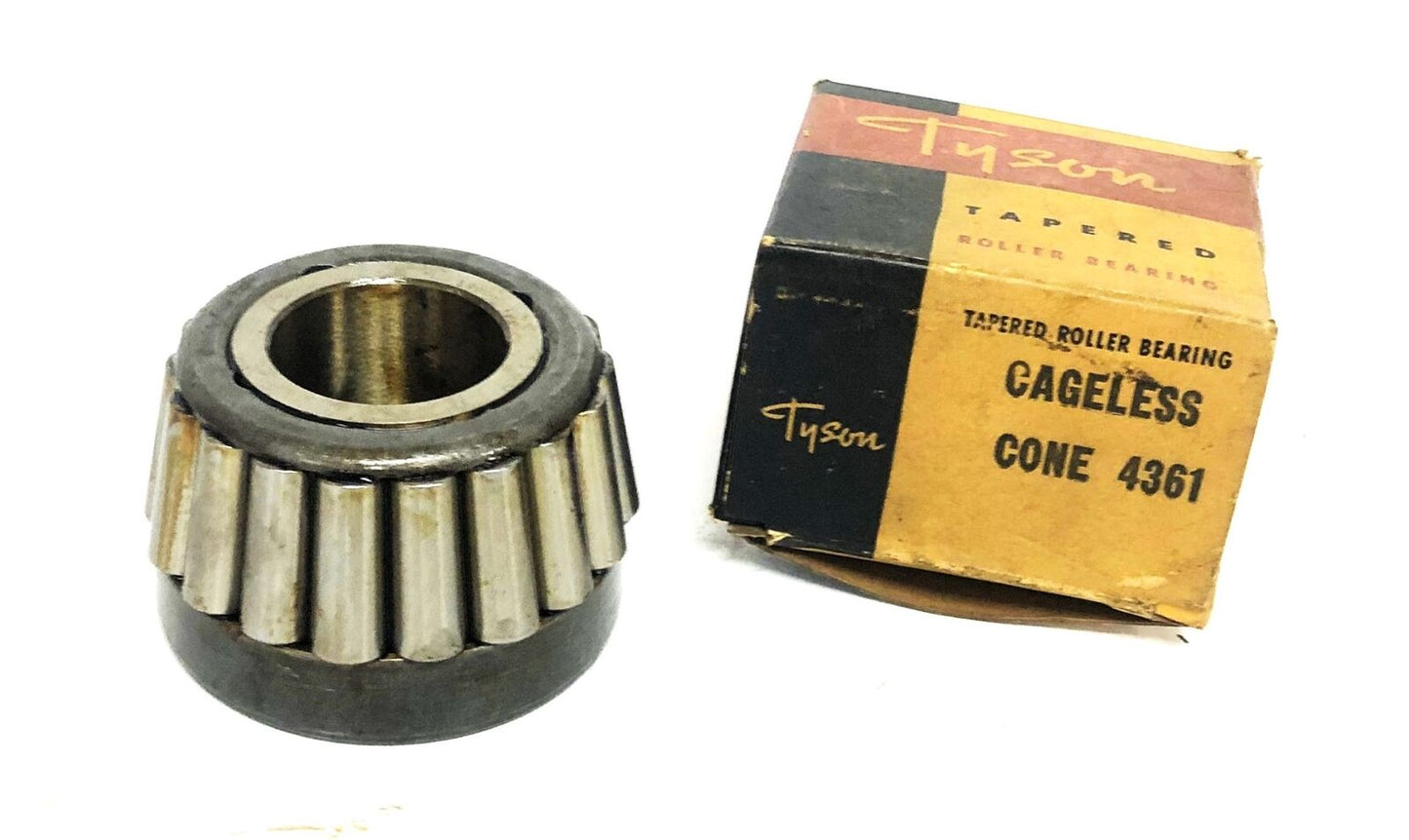 Tyson Cageless Tapered Roller Bearing 4361 NOS