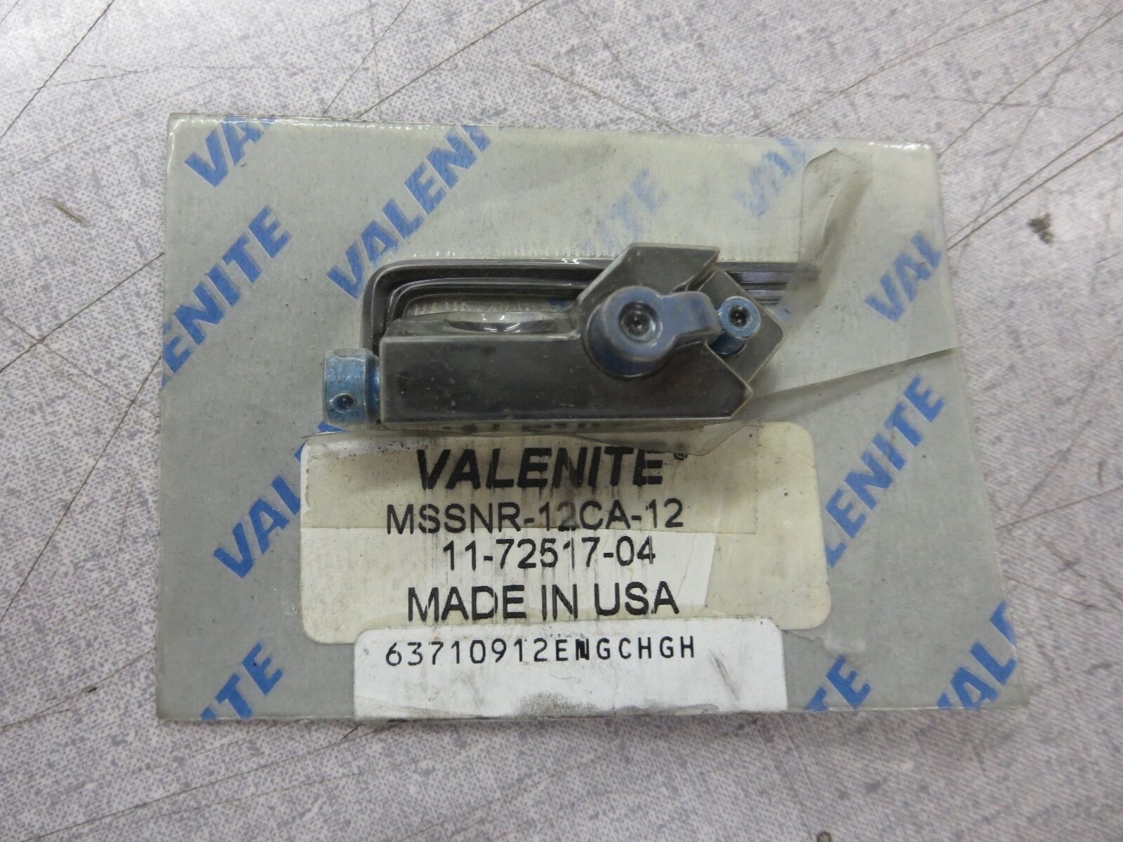Valenite MSSNR-12CA-12  63710912ENGCHGH