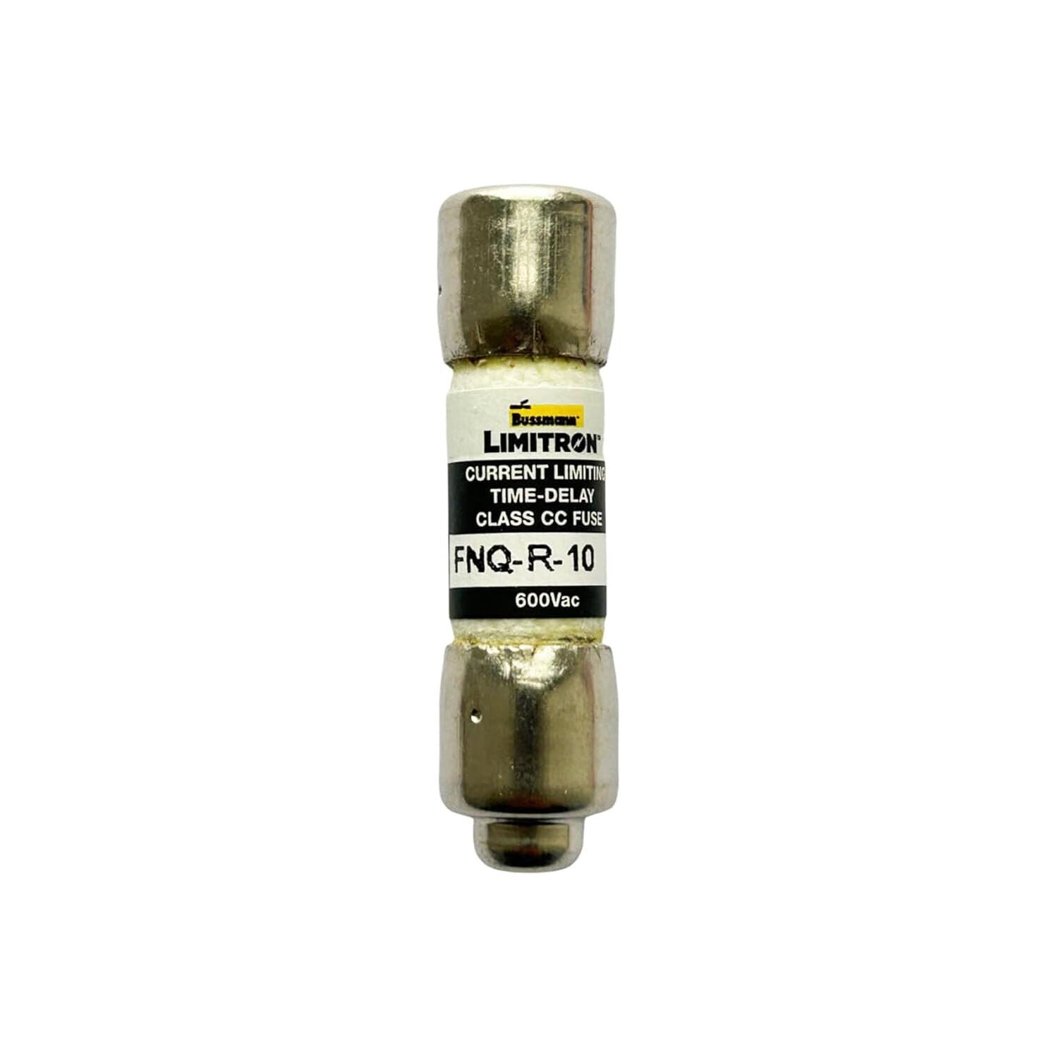 BUSSMAN FNQ-R-10 TIME DELAY 10 AMP FUSE 600 VAC LOT OF 10