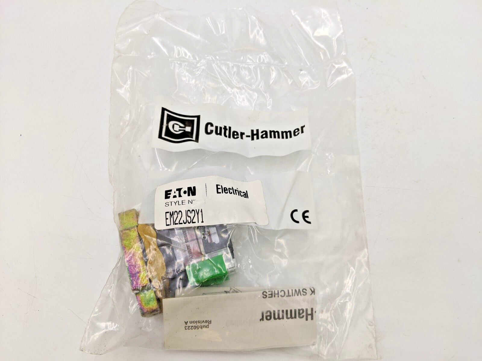 Eaton Cutler-Hammer EM22JS2Y1 2-NO 2-Position Joystick Contact Block Assembly