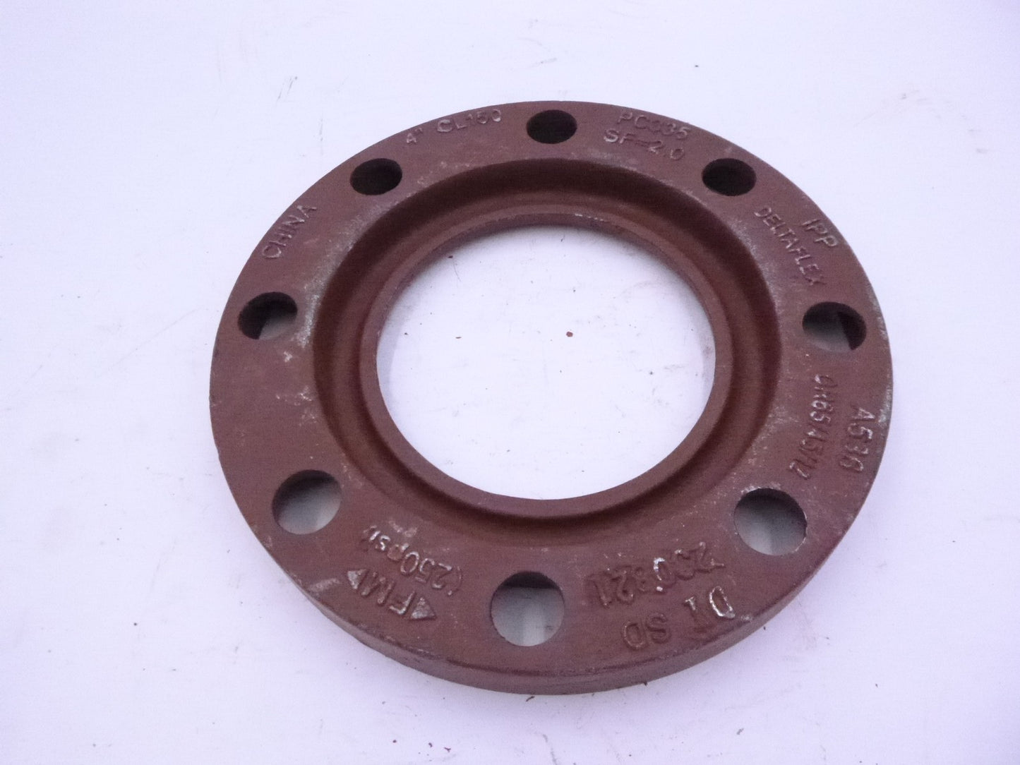 DeltaFlex 4" CL150 Convoluted Flange Backup Ring Red
