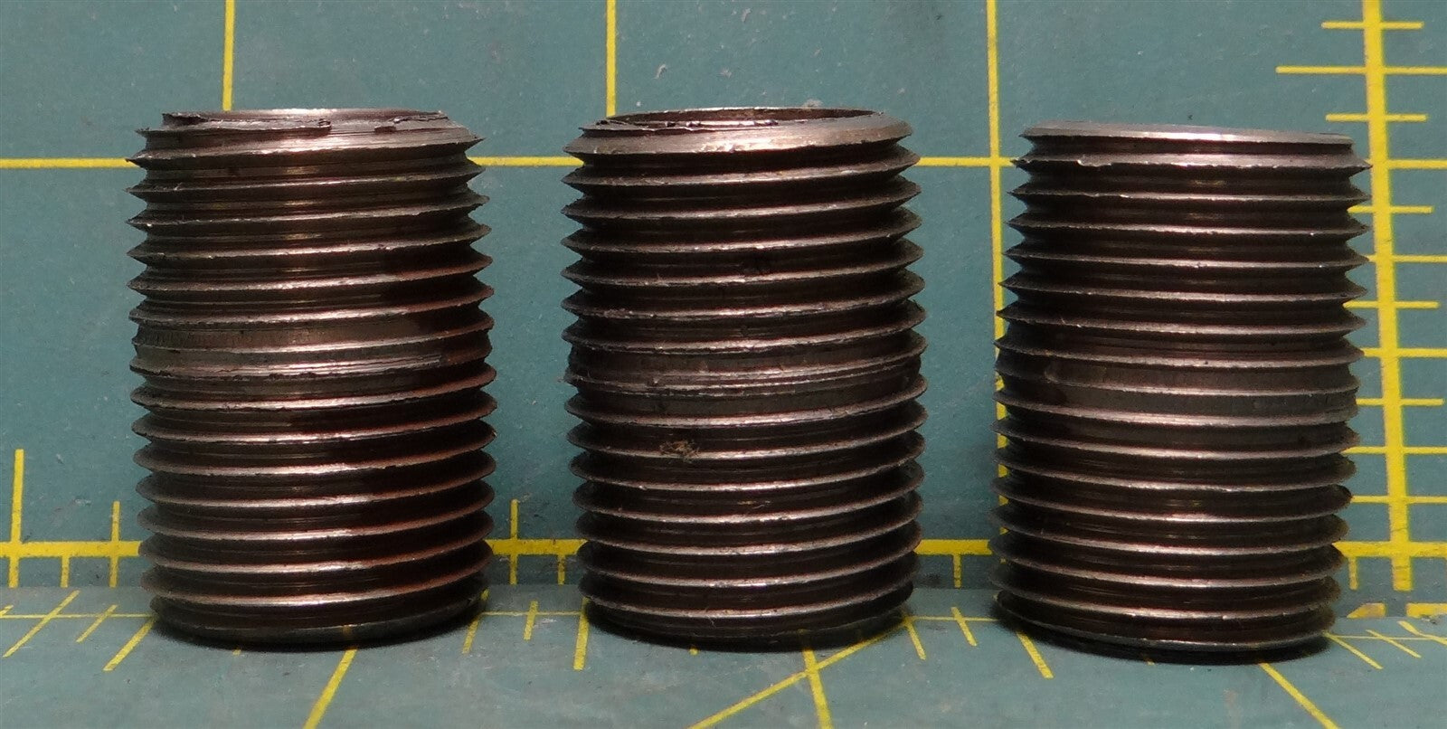 (3) 1/2" x 1-1/8" L All Threaded Steel Pipe Nipple, Fitting, Connector 