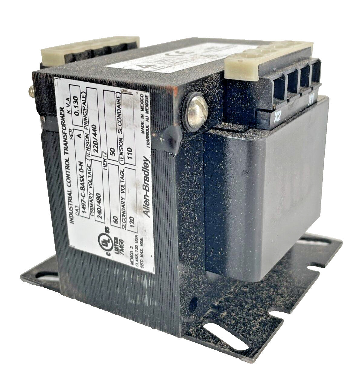 Allen-Bradley 1497-C-BASX-0-N-M Ser. A, Control Circuit Transformer, 130 VA