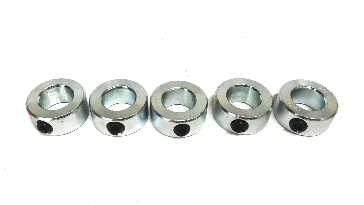 Climax 5/8 inch Steel Zinc Set Screw Collar C-062-ID [Lot of 5] NOS