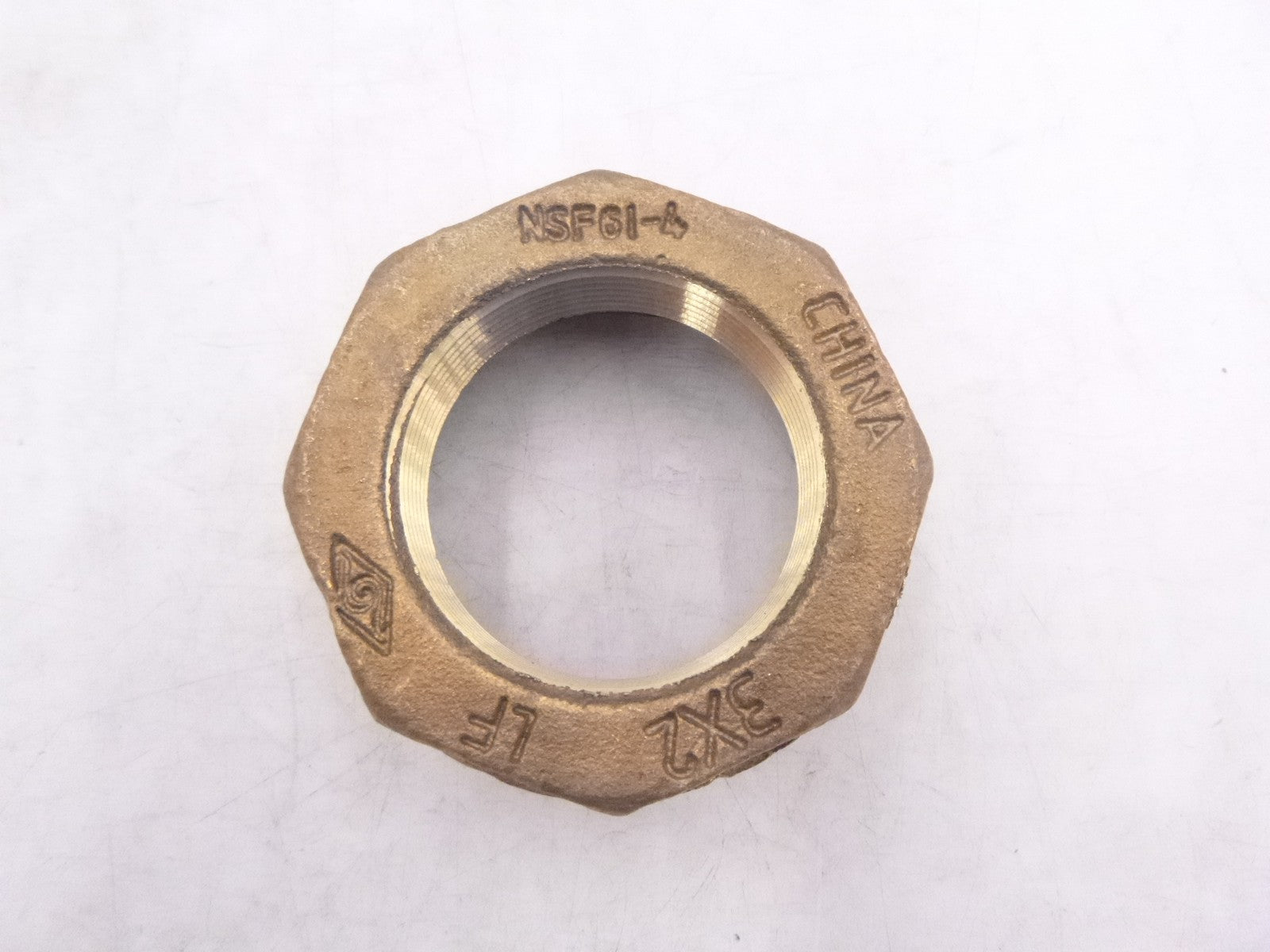 3" x 2" NPT Threaded Hex Bushing  Lead Free Brass Pipe Fitting NSF61-4