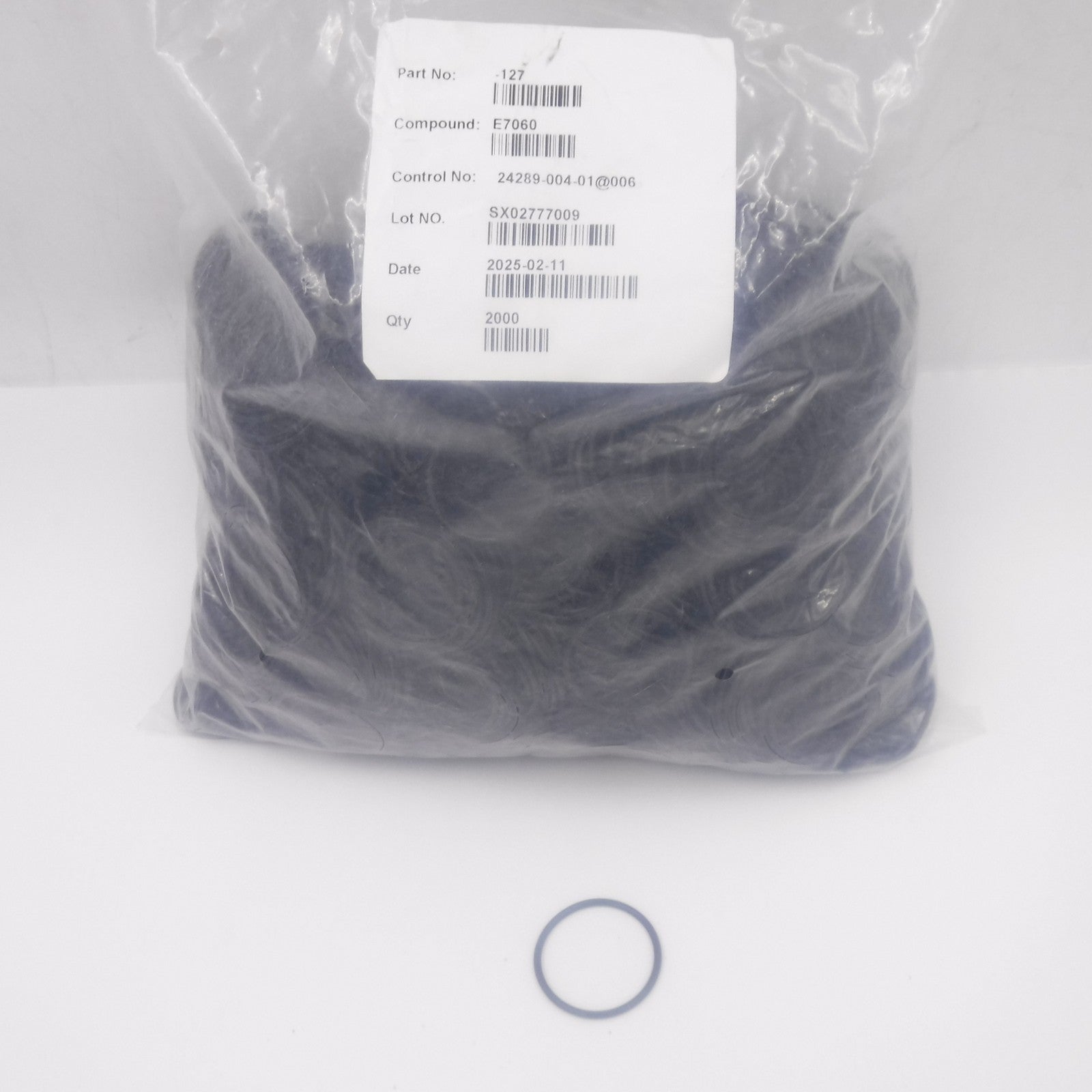 2000 Pack Black O-Rings 1-7/16"ID x 1-5/8"OD x 3/32"CS E7060 Compound E7060-127
