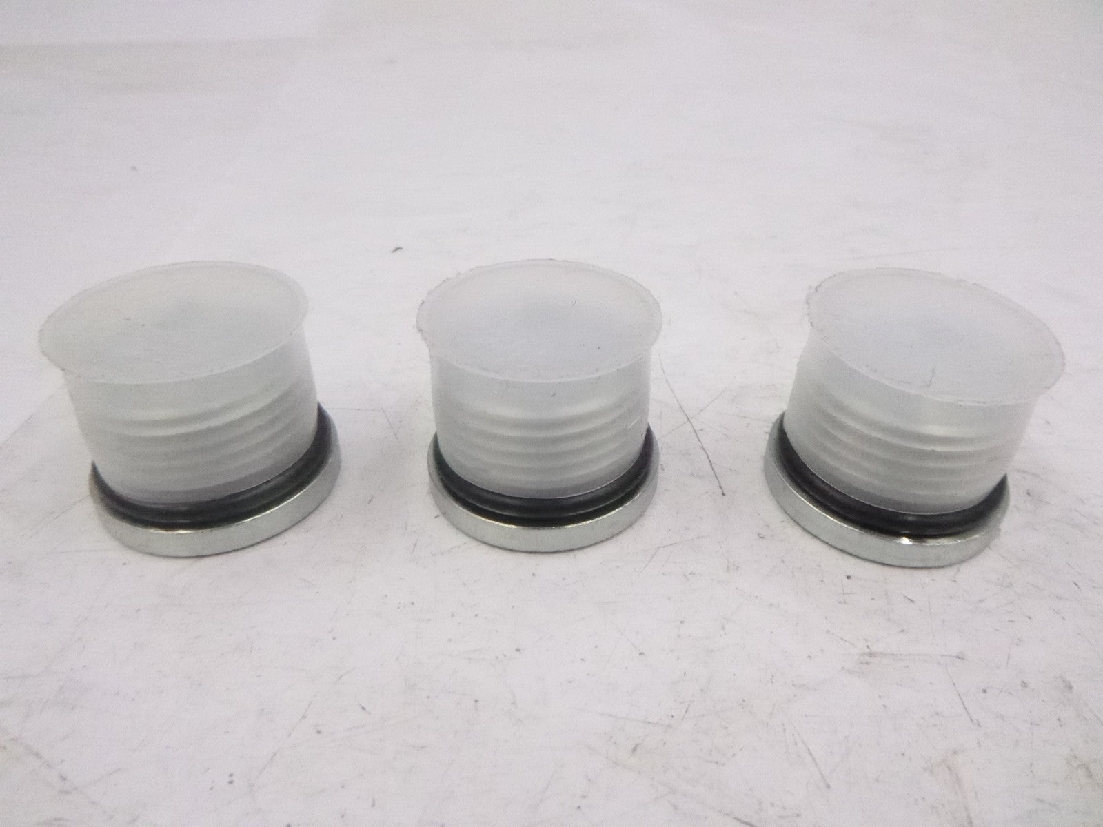 3 Pack 1-1/4" MNPT Outer Hex Head Plug Pipe Fitting Stainless Steel