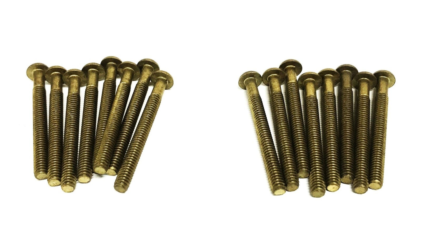 Unbranded 1/4-20 x 2-1/2 inch Round Head Slotted Machine Screw [Lot of 16] NOS