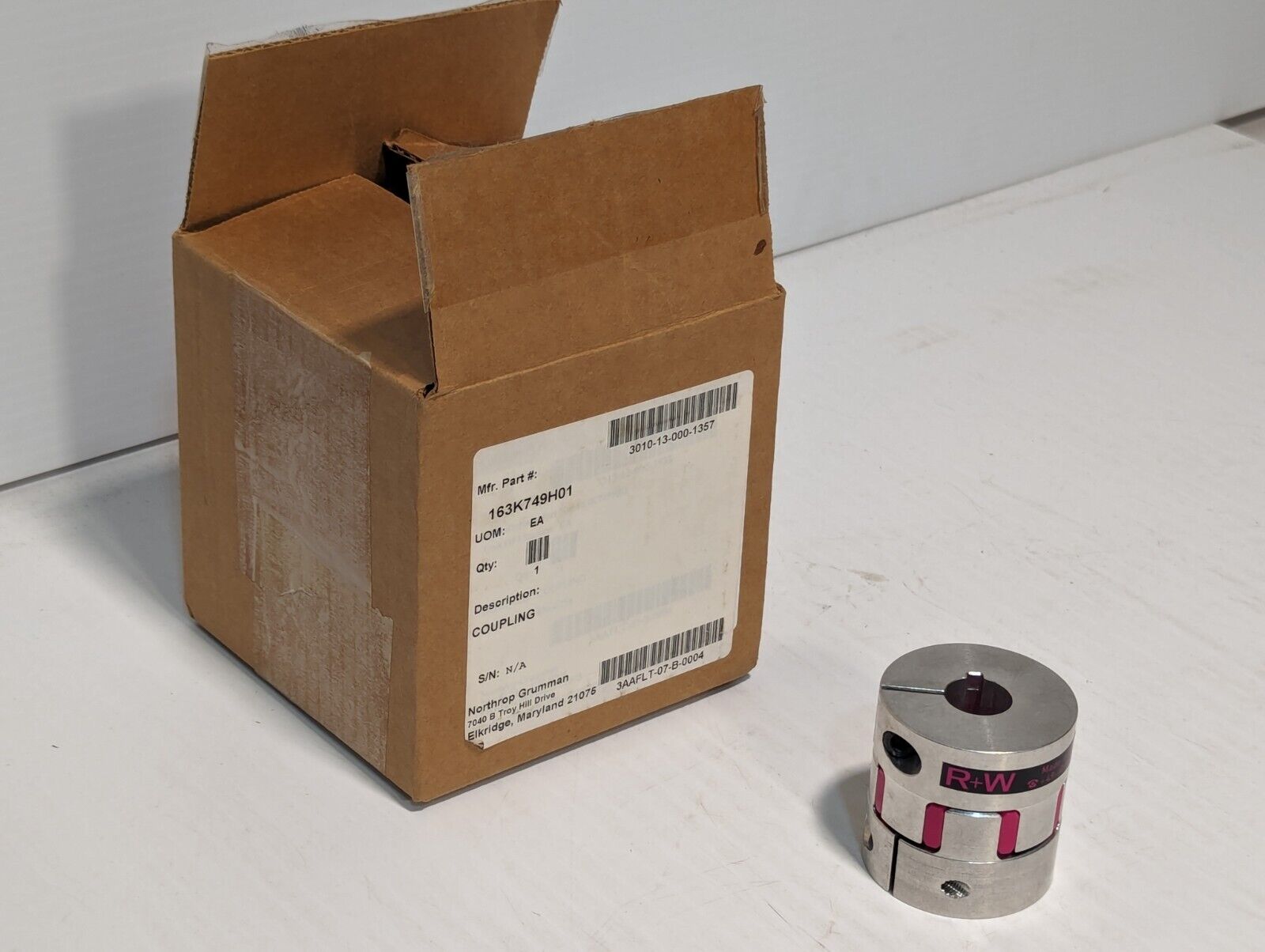 3010-13-000-1357 163K749H01 R+W Flexible Shaft Coupling w/spider