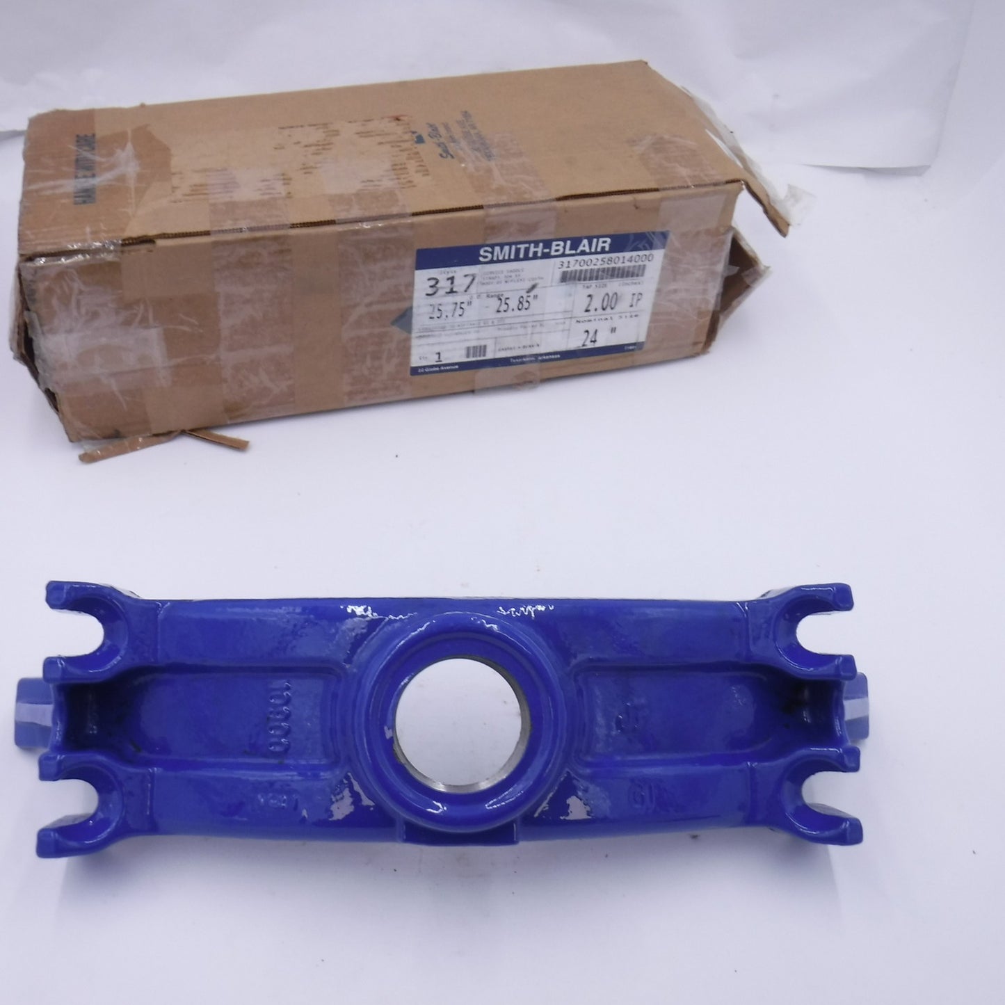 SEE DESC Smith-Blair 317 Ductile Iron Body Service Saddle  2" Tap 25.75"-25.85"