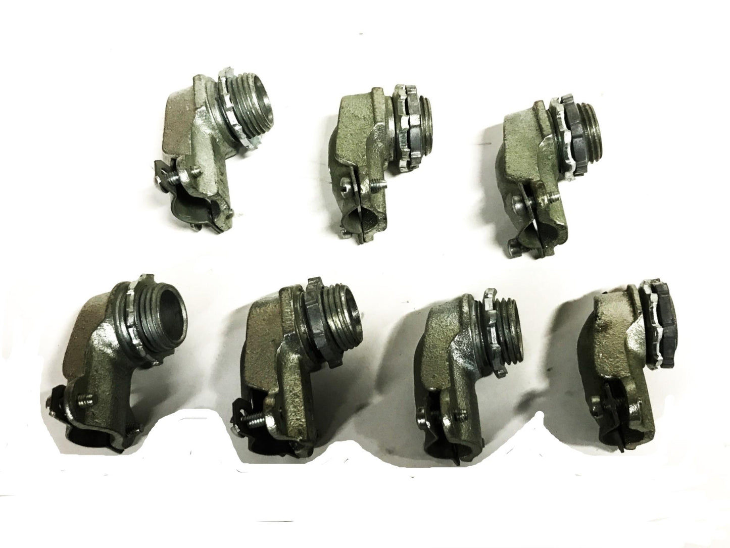 Hubbell-Raco Malleable Iron Conduit Squeeze Connector 3201 [Lot of 7] NOS
