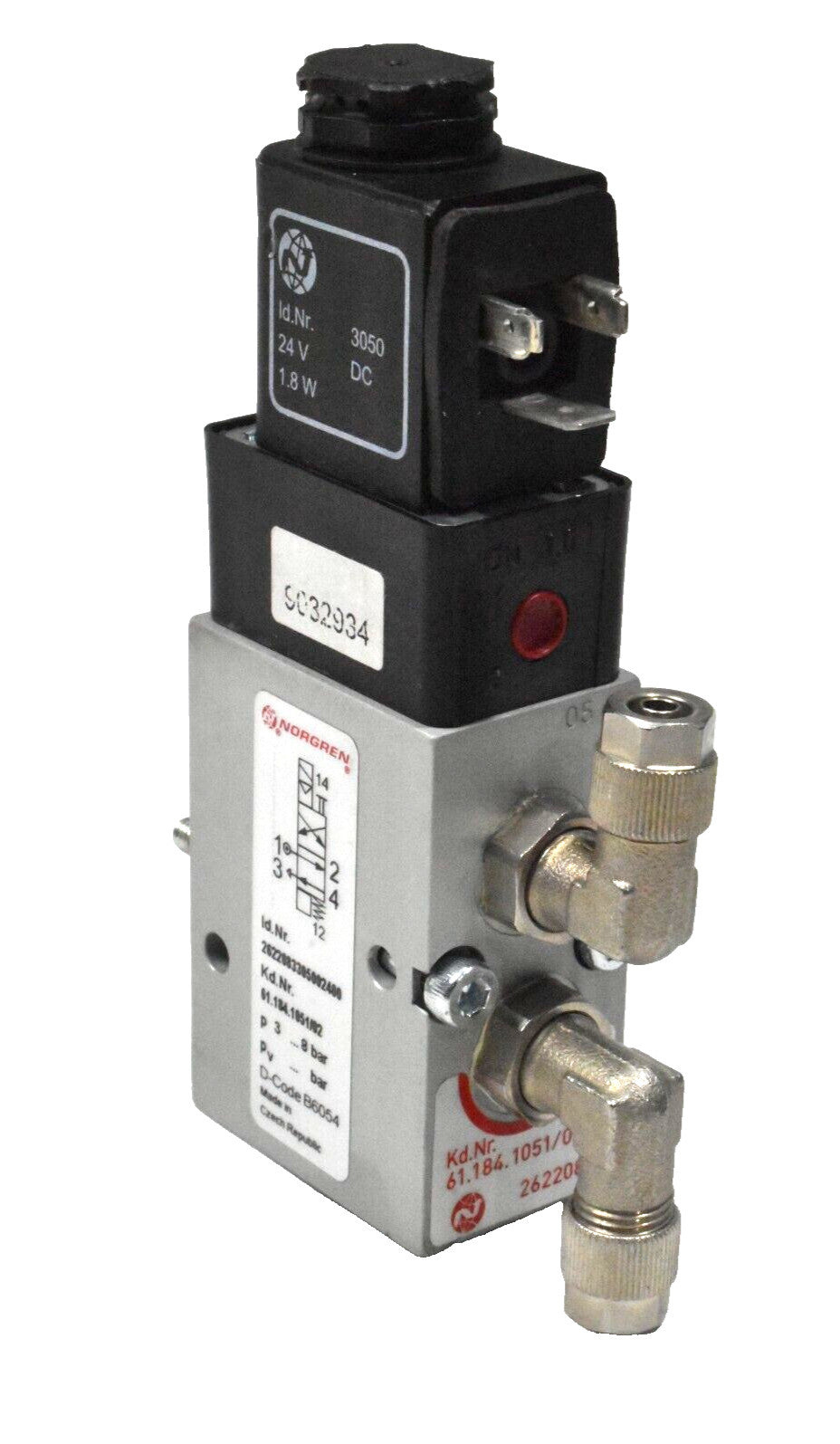 Norgren Heidelberg 61.184.1051/02 Solenoid Valve 2622083305002400