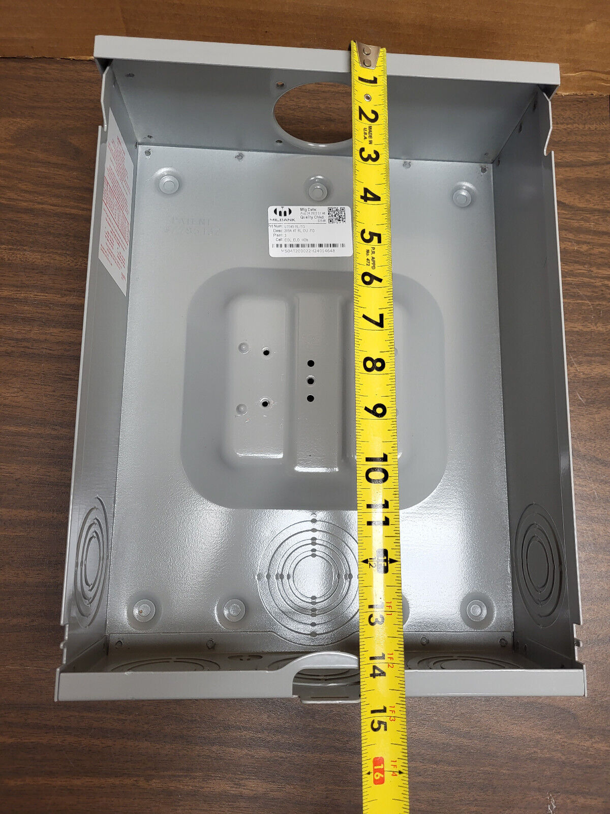 MILBANK METER CAN ONLY FOR 200 AMP 14-1/2