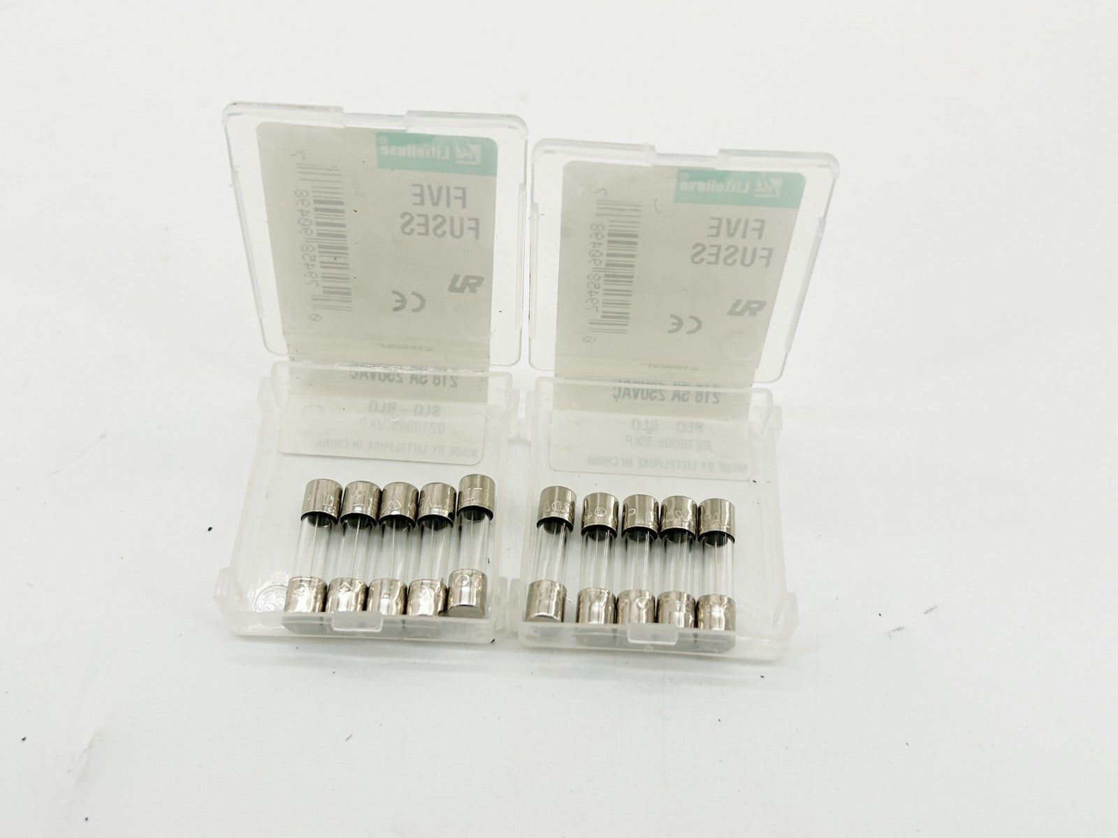 New Lot of 10 Littelfuse 218005P SLO-BLO Glass Fuse 5A 250V