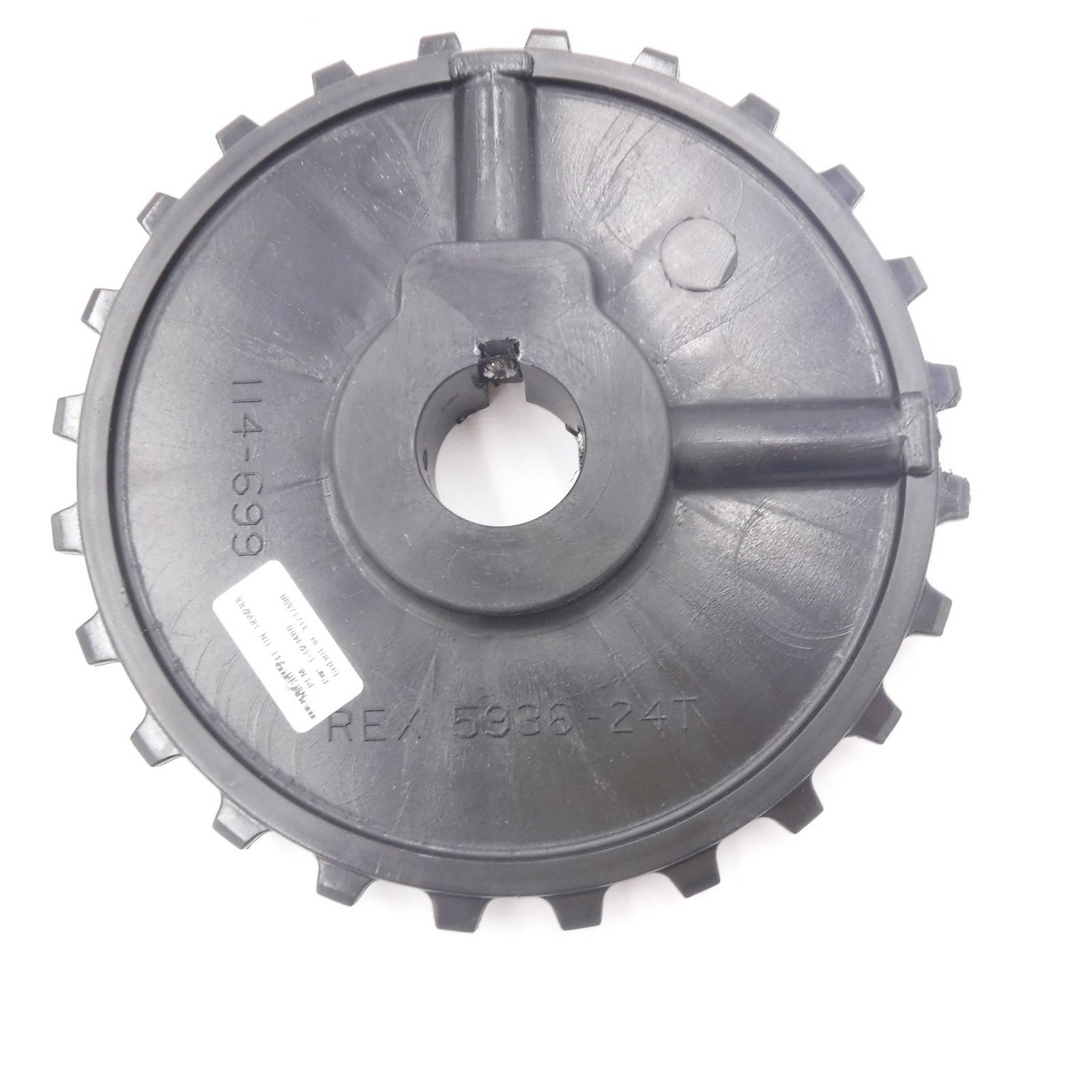 Rexnord 10028486 1 Piece Molded Acetal Sprocket 24 Teeth 1" Round Shaft 5936-24T