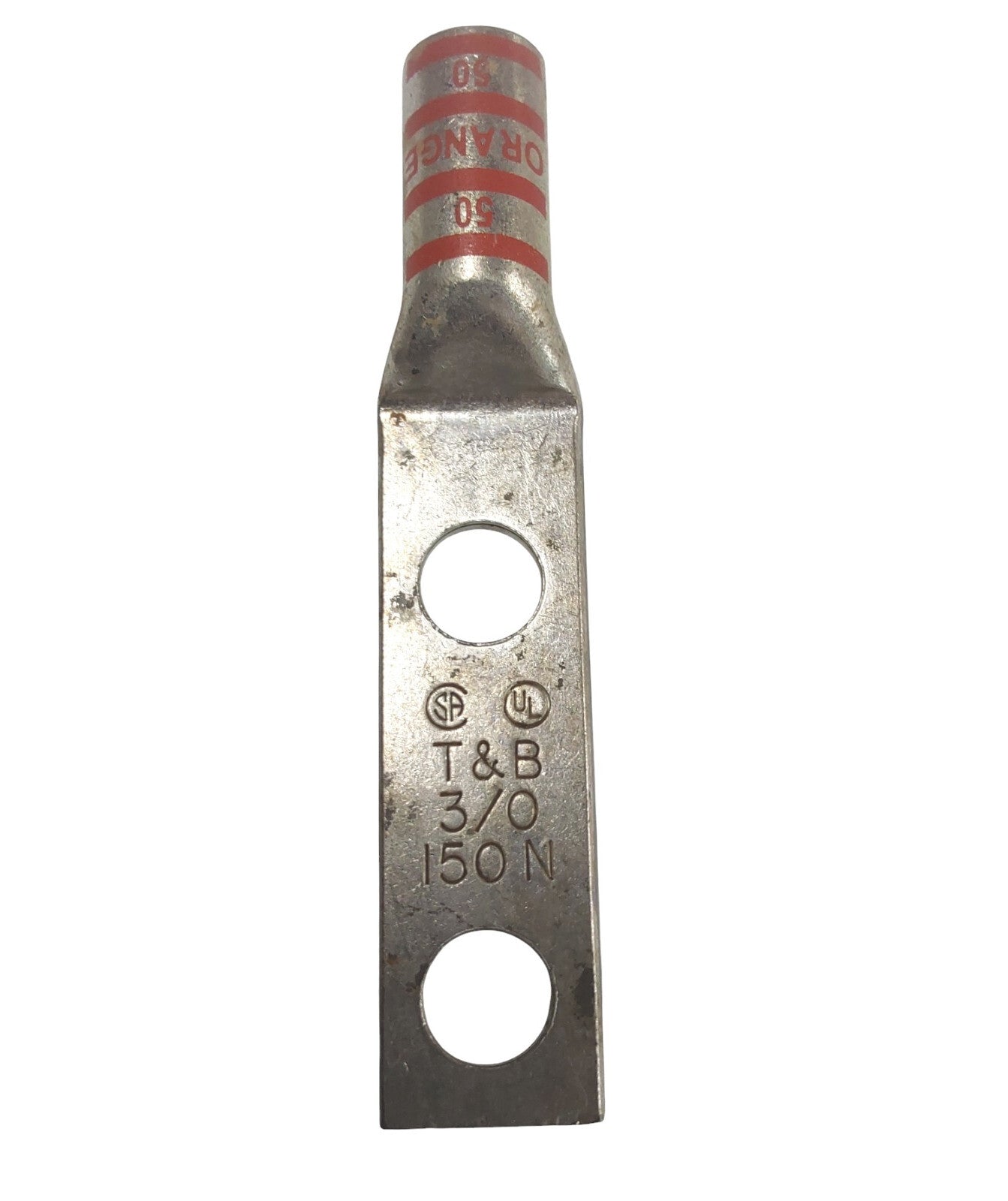 THOMAS & BETTS 54864BE COPPER COMPRESION LUG 3/0 WIRE TWO 1/2"  HOLES LOT OF 2
