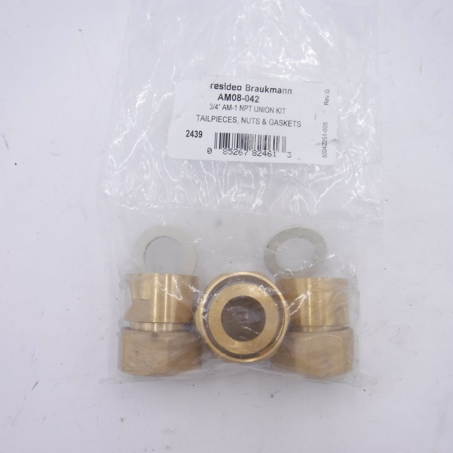 3 Pack Honeywell Resideo 3/4" Lead-Free NPT Tailpieces AM08-042LF/U