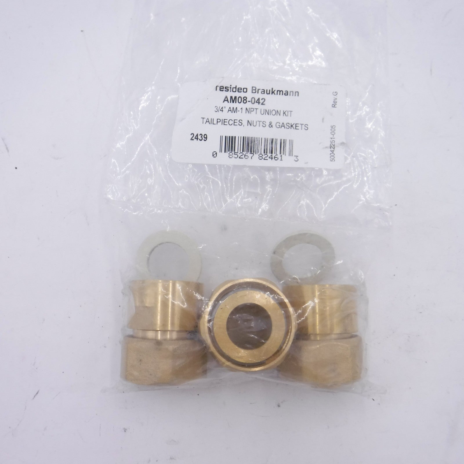 3 Pack Honeywell Resideo 3/4" Lead-Free NPT Tailpieces AM08-042LF/U