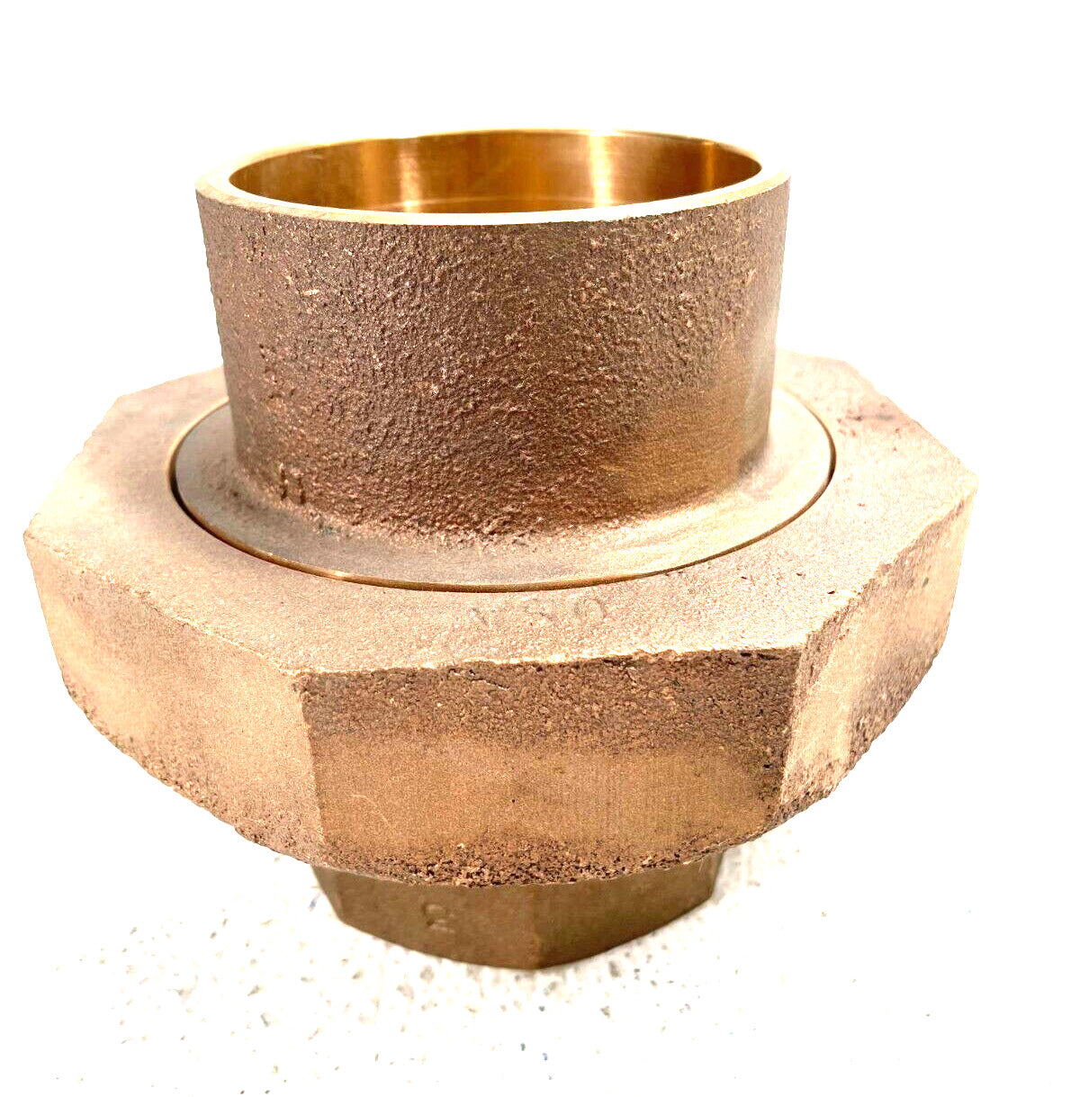 BRONZE UNION 3" CTS Solder Joint (Sweat) Ends 125# Pipe Fitting LEAD FREE, USA