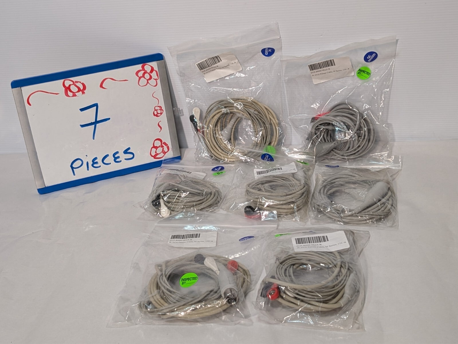 (1) ZOLL 8000-0025-R 3 Lead ECG Patient Cable, M Series, 12 Ft, -R