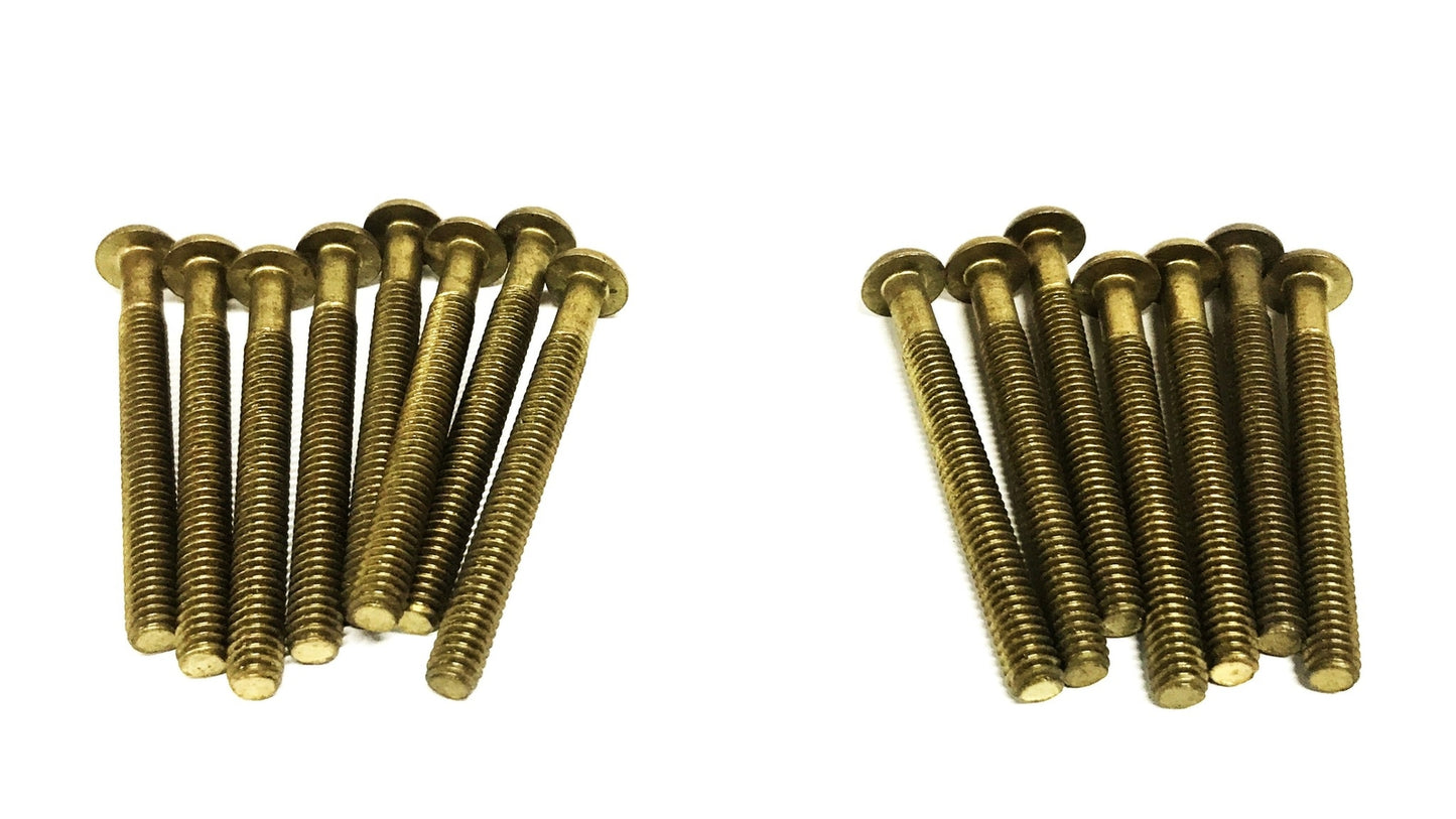 Unbranded 1/4-20 x 2-1/2 inch Round Head Slotted Machine Screw [Lot of 15] NOS