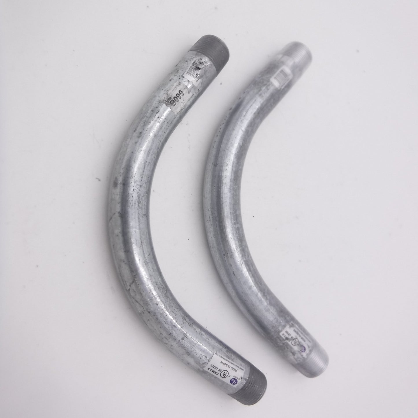 2 Pack Halex 1" Steel 90° Rigid Elbow Fitting 64110