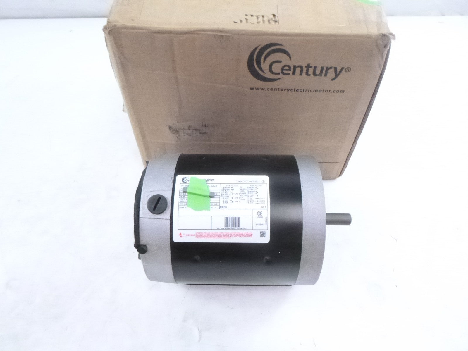 Century H563 General Purpose Motor 3/4HP 3PH 60Hz 200-230/460V 3450RPM