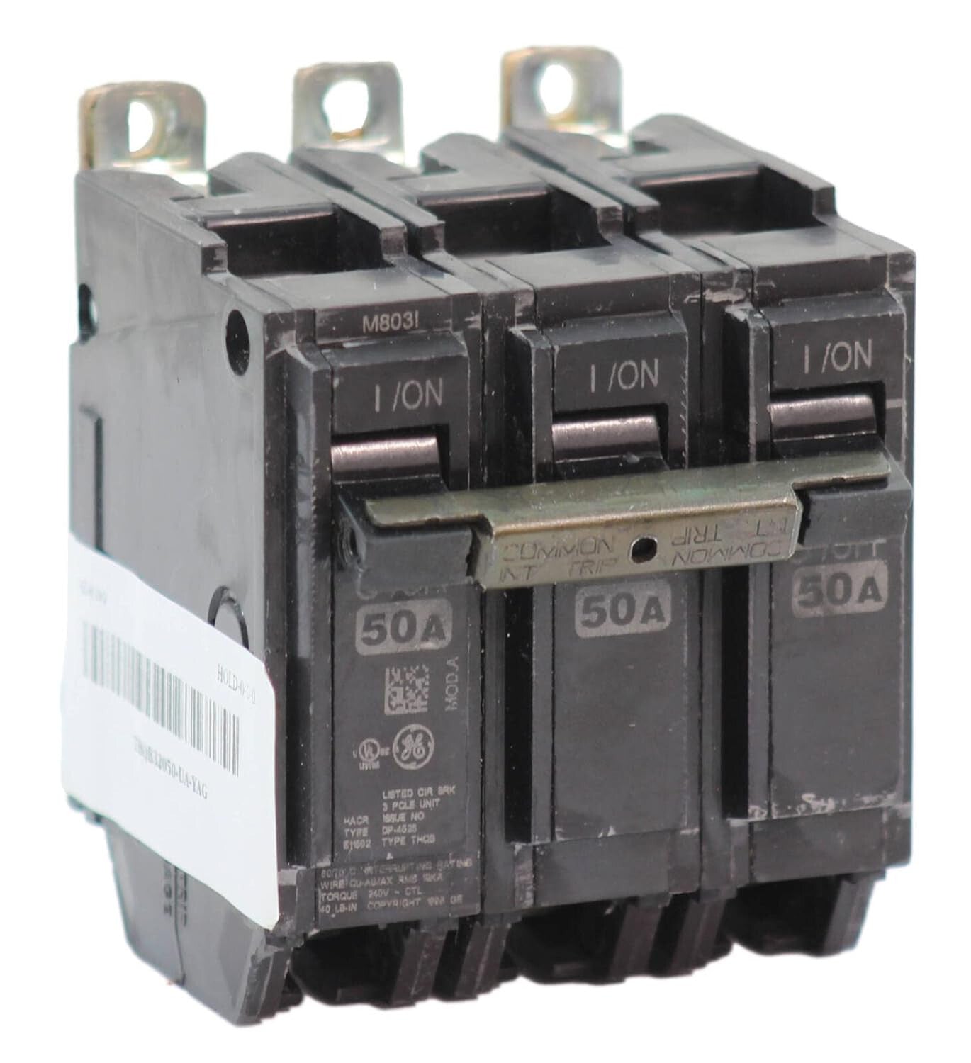 GENERAL ELECTRIC THQB32050 BREAKER 50AMP 3POLE 240VOLT BOLT IN
