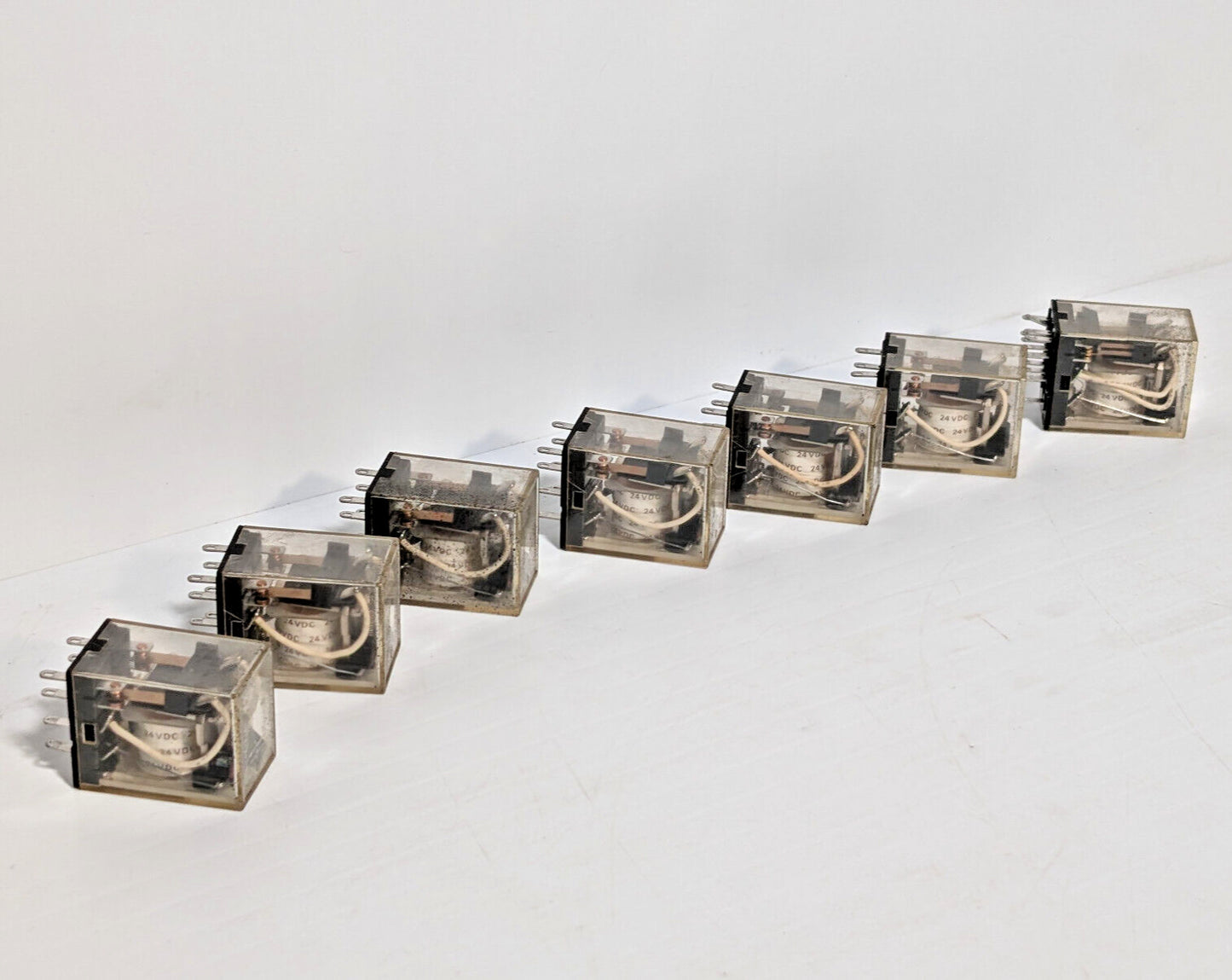 Lot of 7: Omron MY2N 24VDC General Purpose Relays, Contact Coil, 5A, 240 VAC