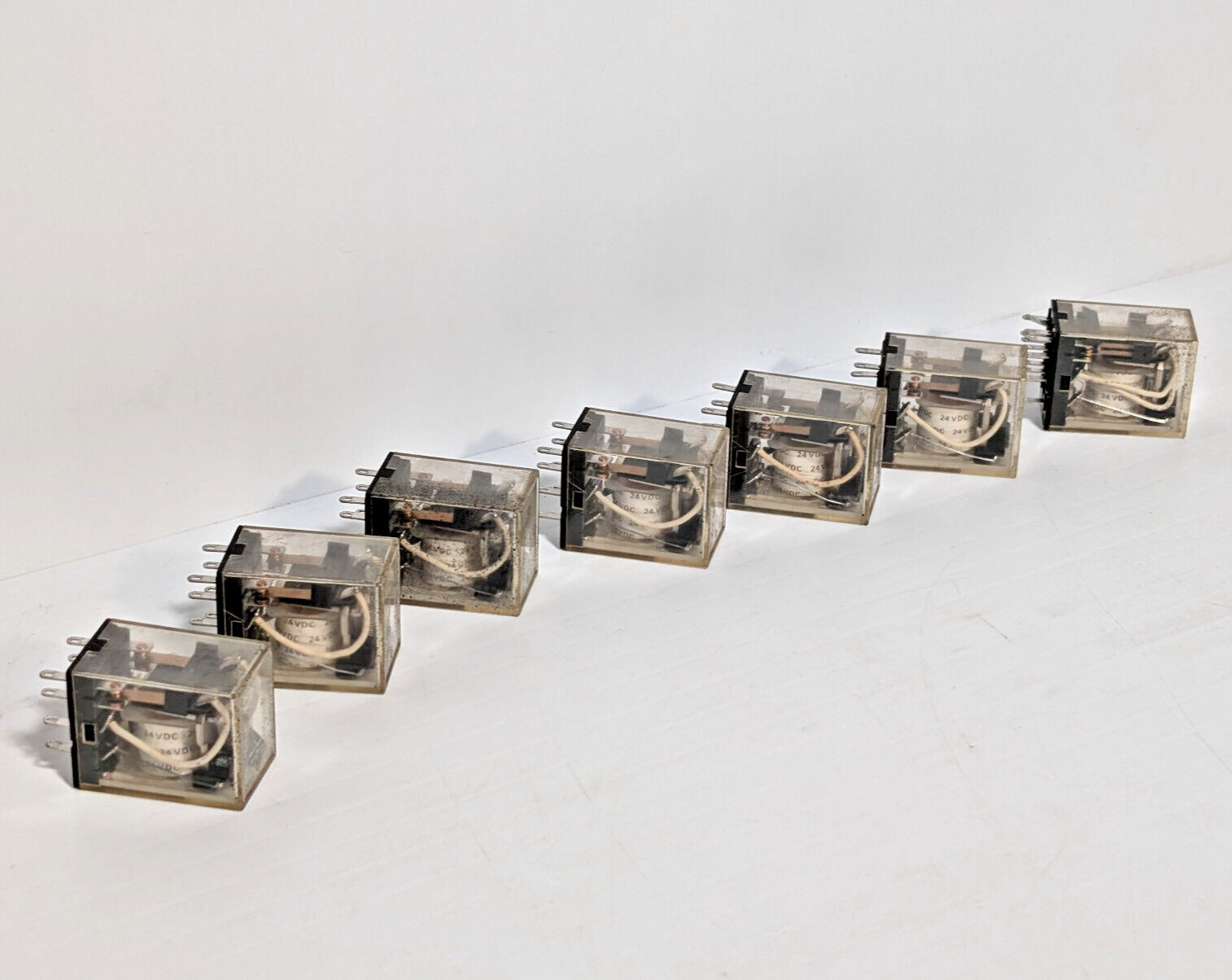 Lot of 7: Omron MY2N 24VDC General Purpose Relays, Contact Coil, 5A, 240 VAC