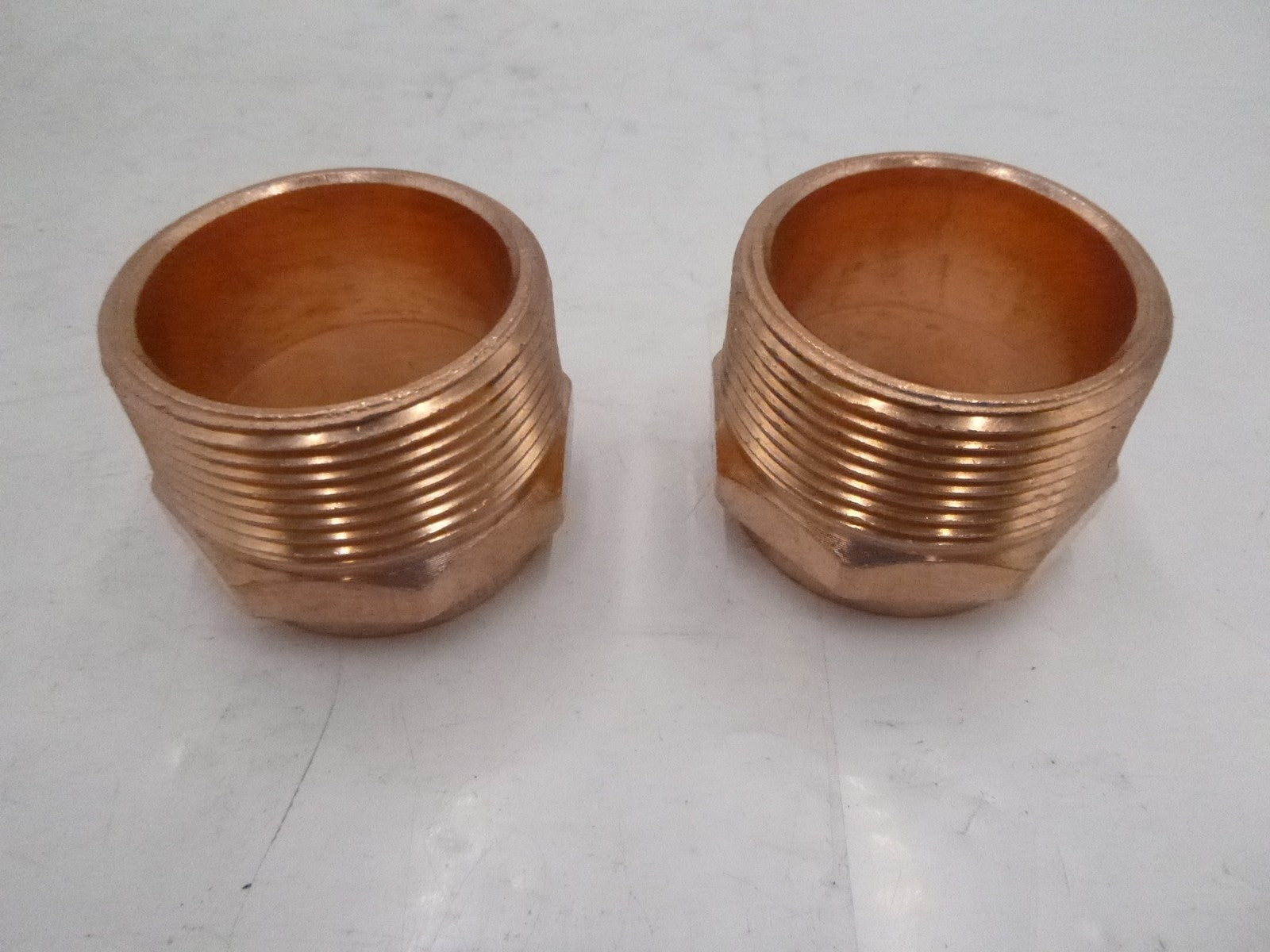 2 Pack Copper Male Adapter 1-5/8" OD X 1-1/2"