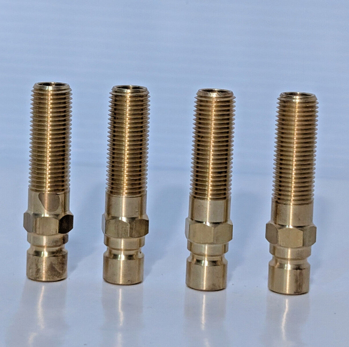 Lot of 4: PCS Company 352 X 2-1/2 Brass Extension Nipples