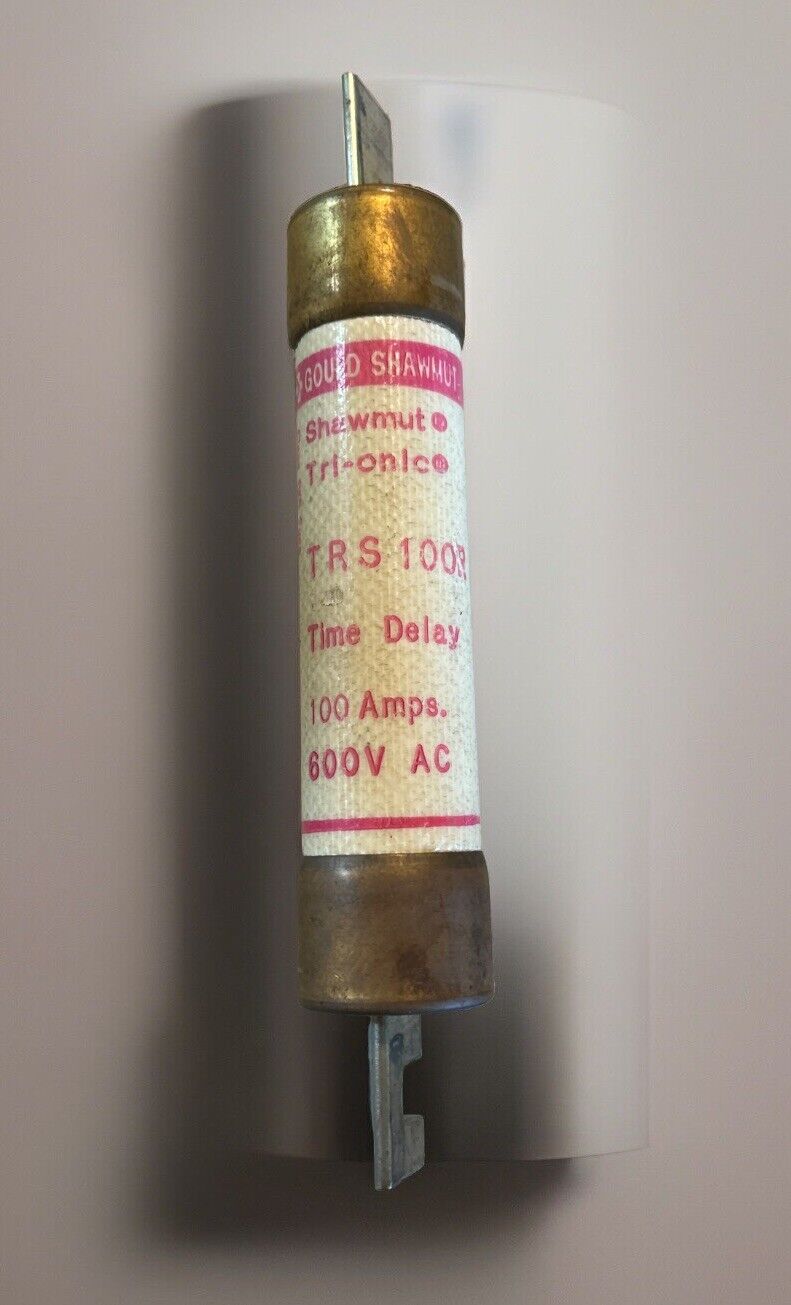 Tri-onic Dual Element Time Delay Fuse 100 Amp 600V AC/DC TRS100R NEW.        FB