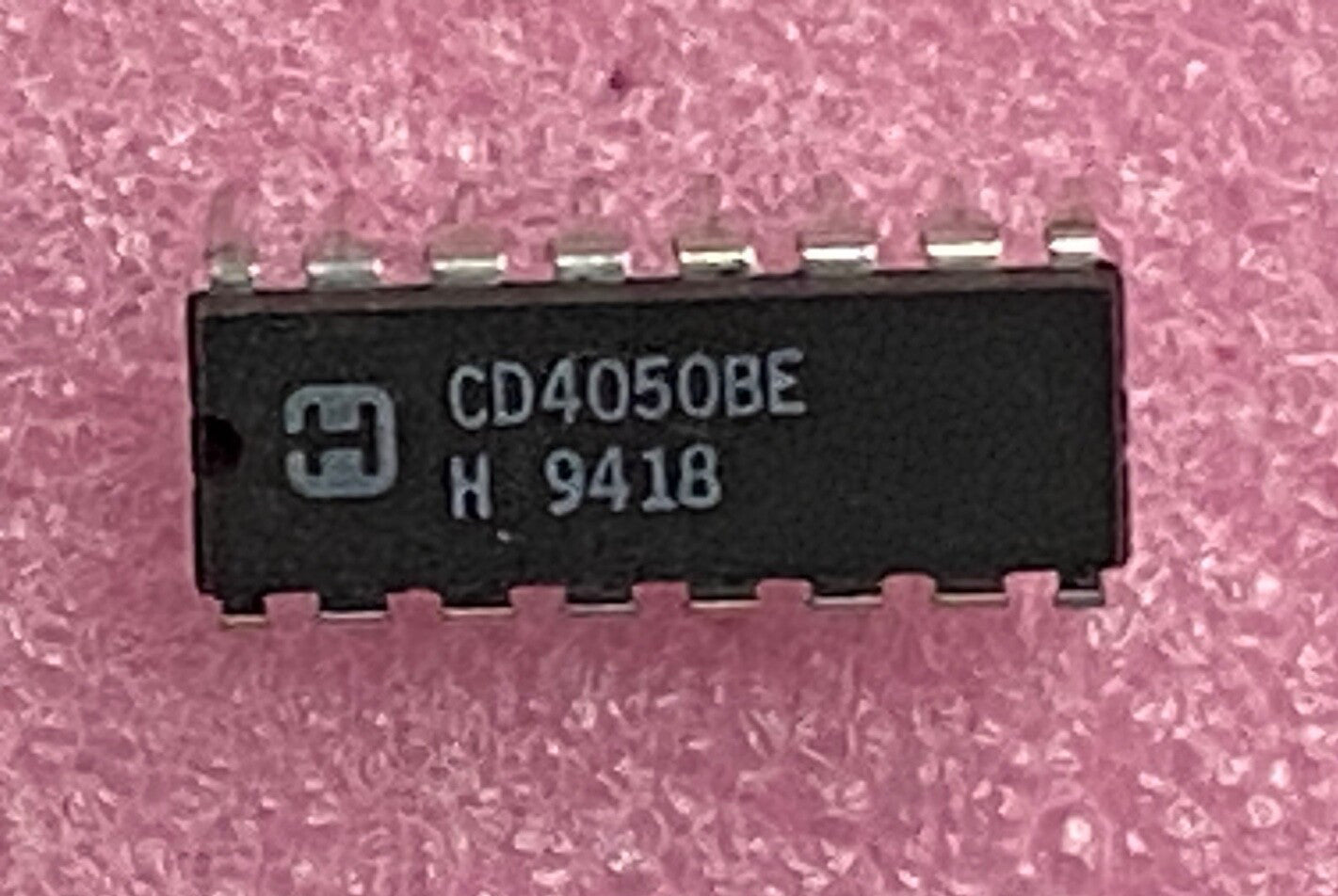 Harris CD4050BE buffer non-inverting 6-element 1-bit per elem Integrated Circuit