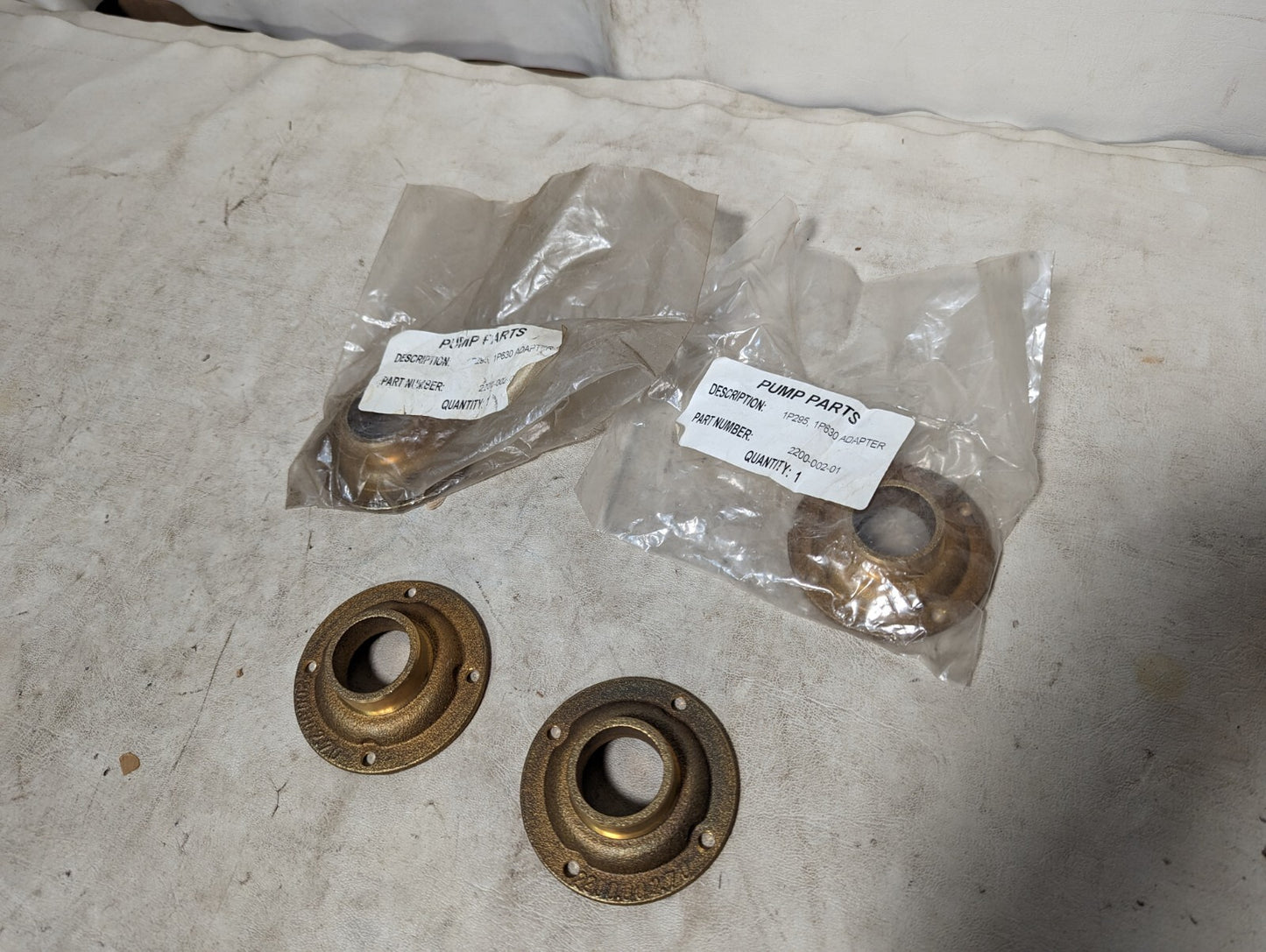 AMT by Gorman-Rupp, water pump parts 2200-002-01, 1P295, 1P630 adapter