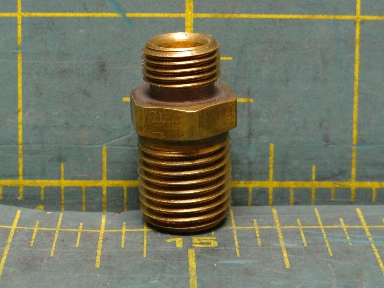Eaton Brass Adapter 1/4" MNPT to 1/4" Tube OD Compression, No Ferrule/ Nut