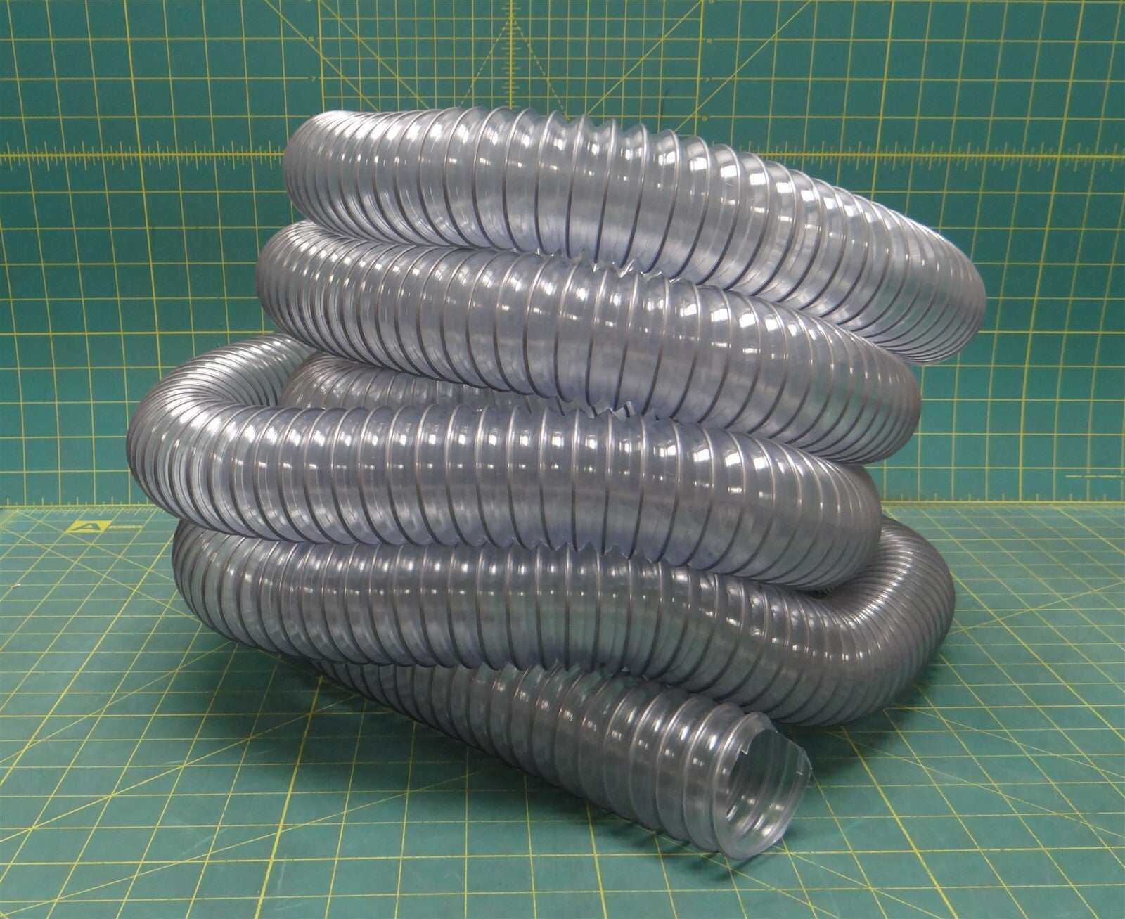 (20ft 2.5in) Flexaust Clear Flexadux R-2 2in Dust Removal Lightweight Duct Hose