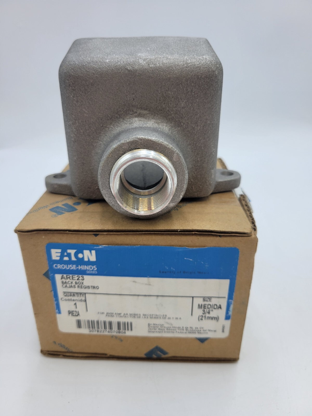 Eaton Crouse-Hinds ARE23 Back Box 3/4" (21mm) for 20/30A AR Series Receptacles