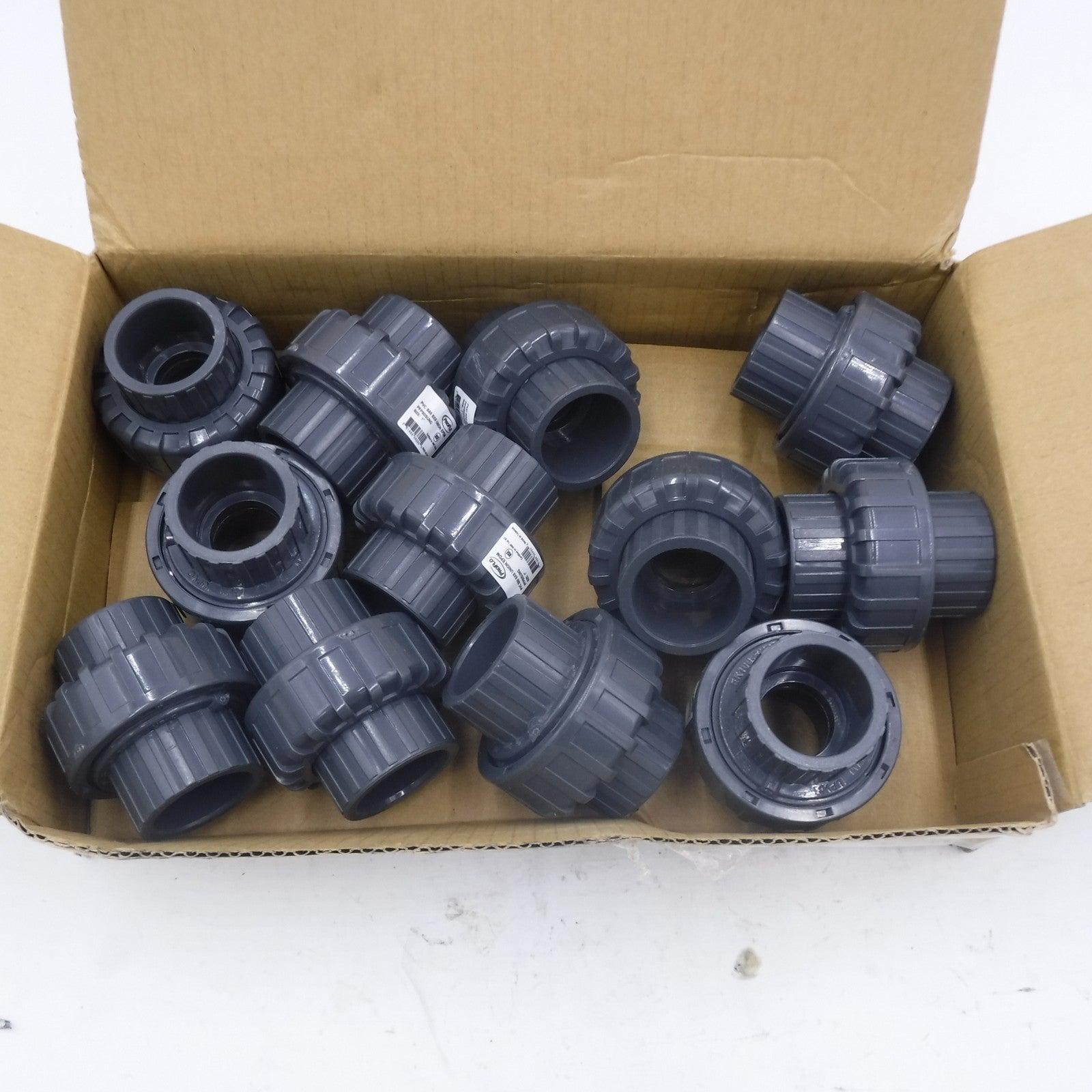 12 Pack ProFlo 1" SxS PVC Schedule 80 Union W/EDPM O-Ring  PFP80SUNG