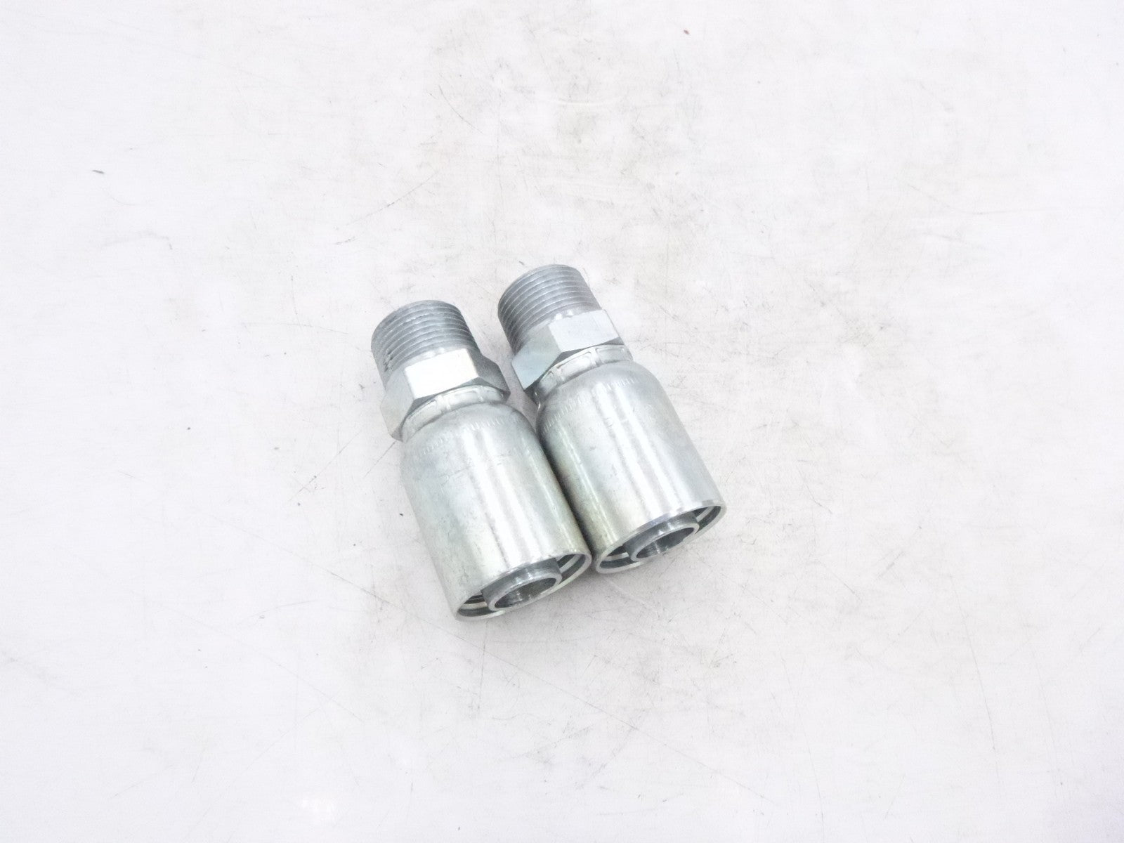 2 Pack Kurt Hydraulics MP-12-12 3/4" Hose Barb x 3/4" NPTF Hydraulic Fitting