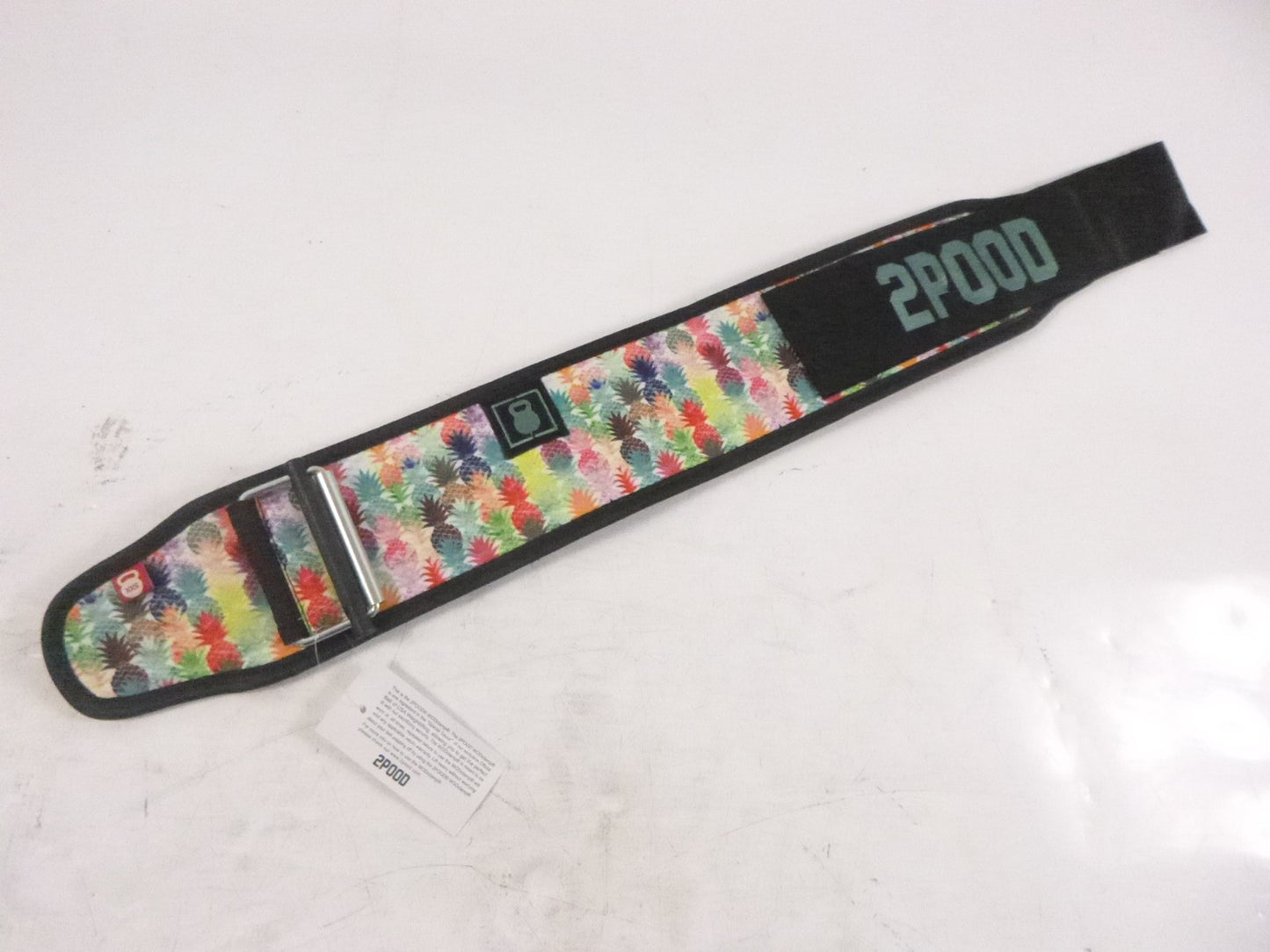 2Pood Multi Color Pineapple 4" Weightlifting Belt Size XXS