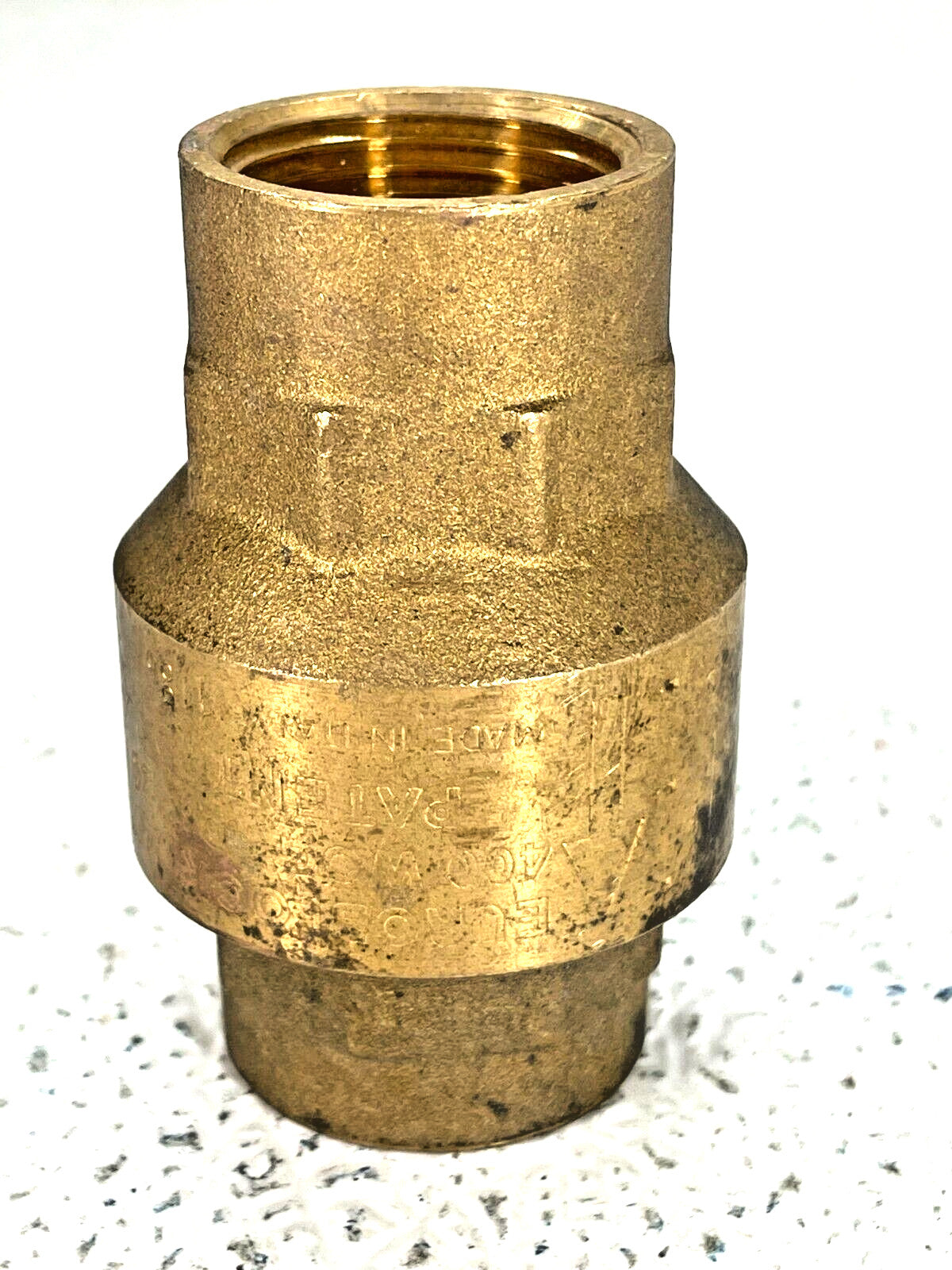 Brass In-line Check Valve 3/4" NPT Thread 400 psi WOG / EUROBLOCK Series 100002