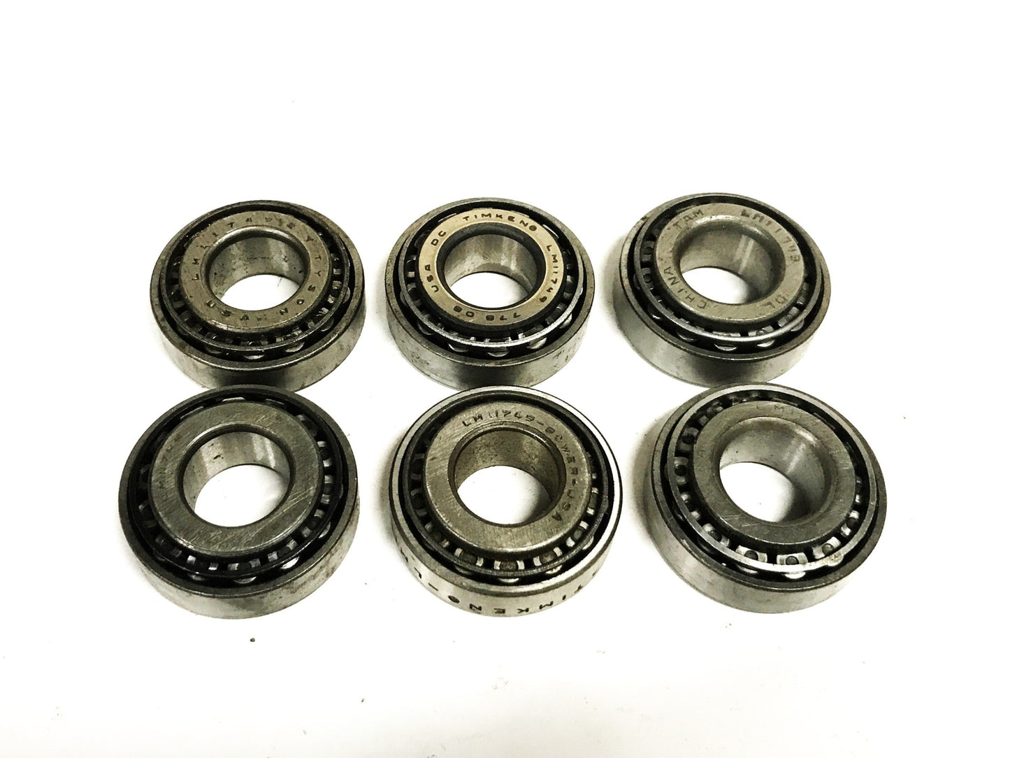 Unbranded Tapered Roller Bearing Cone and Cup LM11749/LM11710 [Lot of 6] NOS